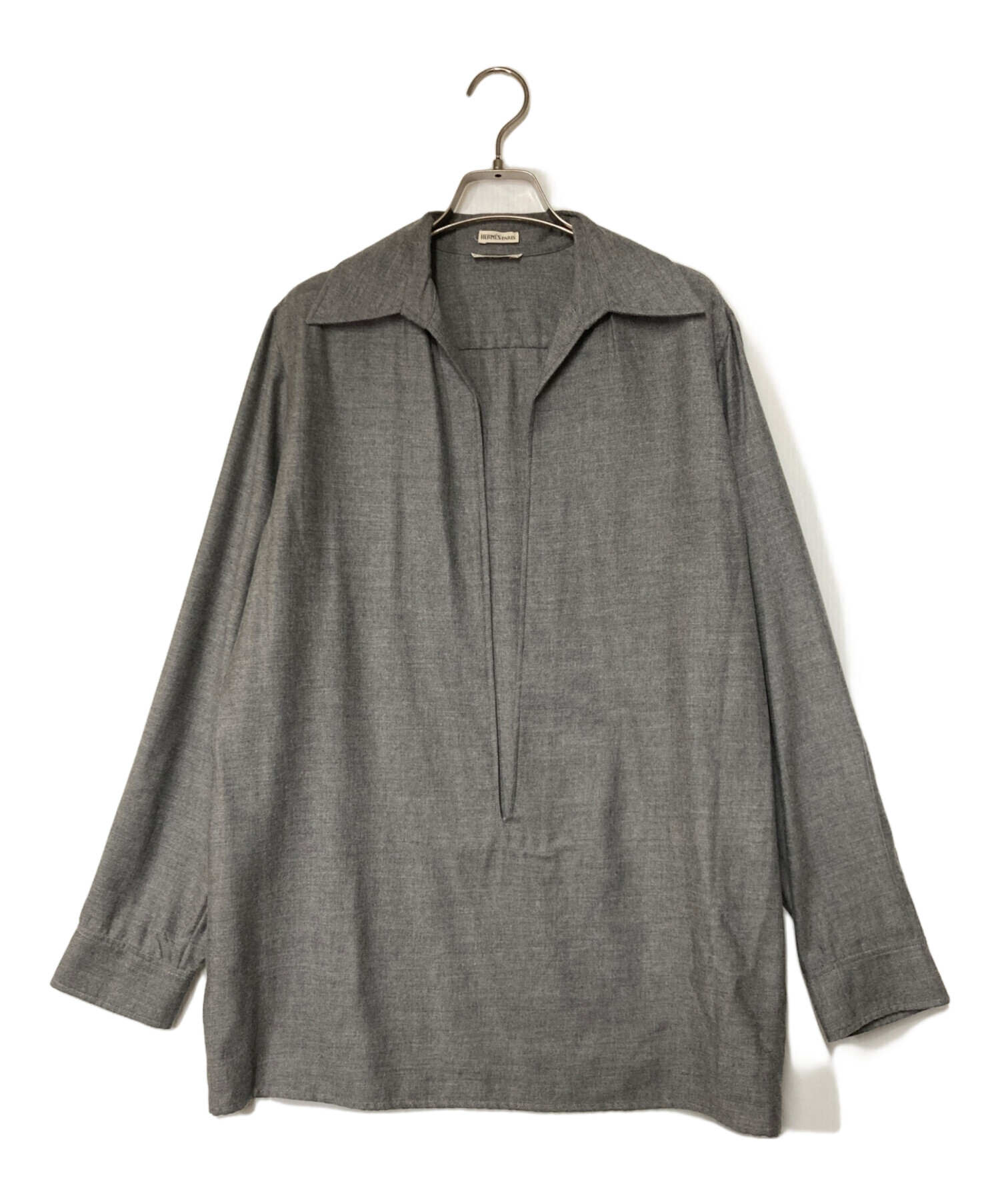 中古・古着通販】HERMES (エルメス) カシミヤ ヴァルーズシャツ HERMES