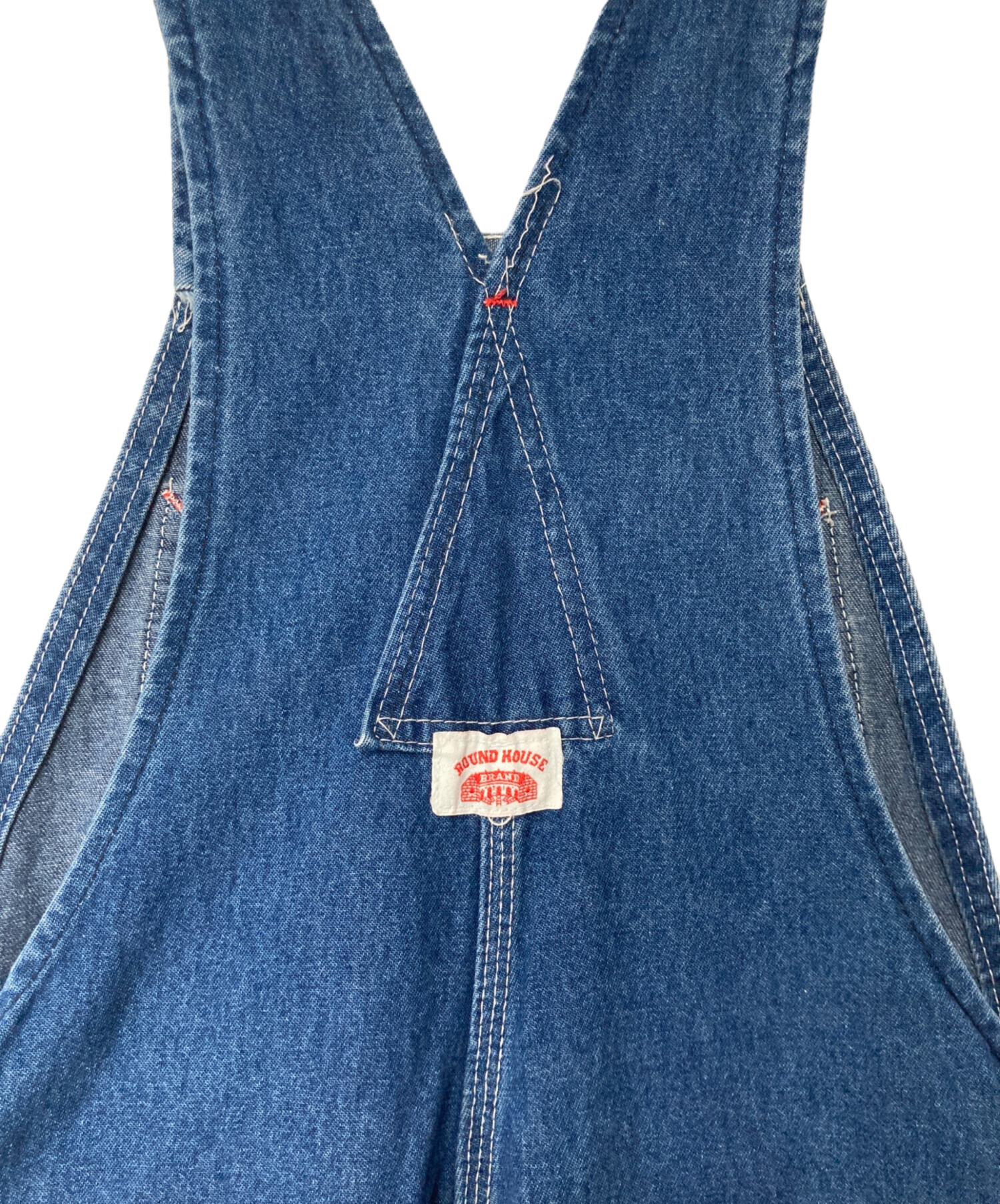 中古・古着通販】round house (ラウンドハウス) デニムオーバーオール