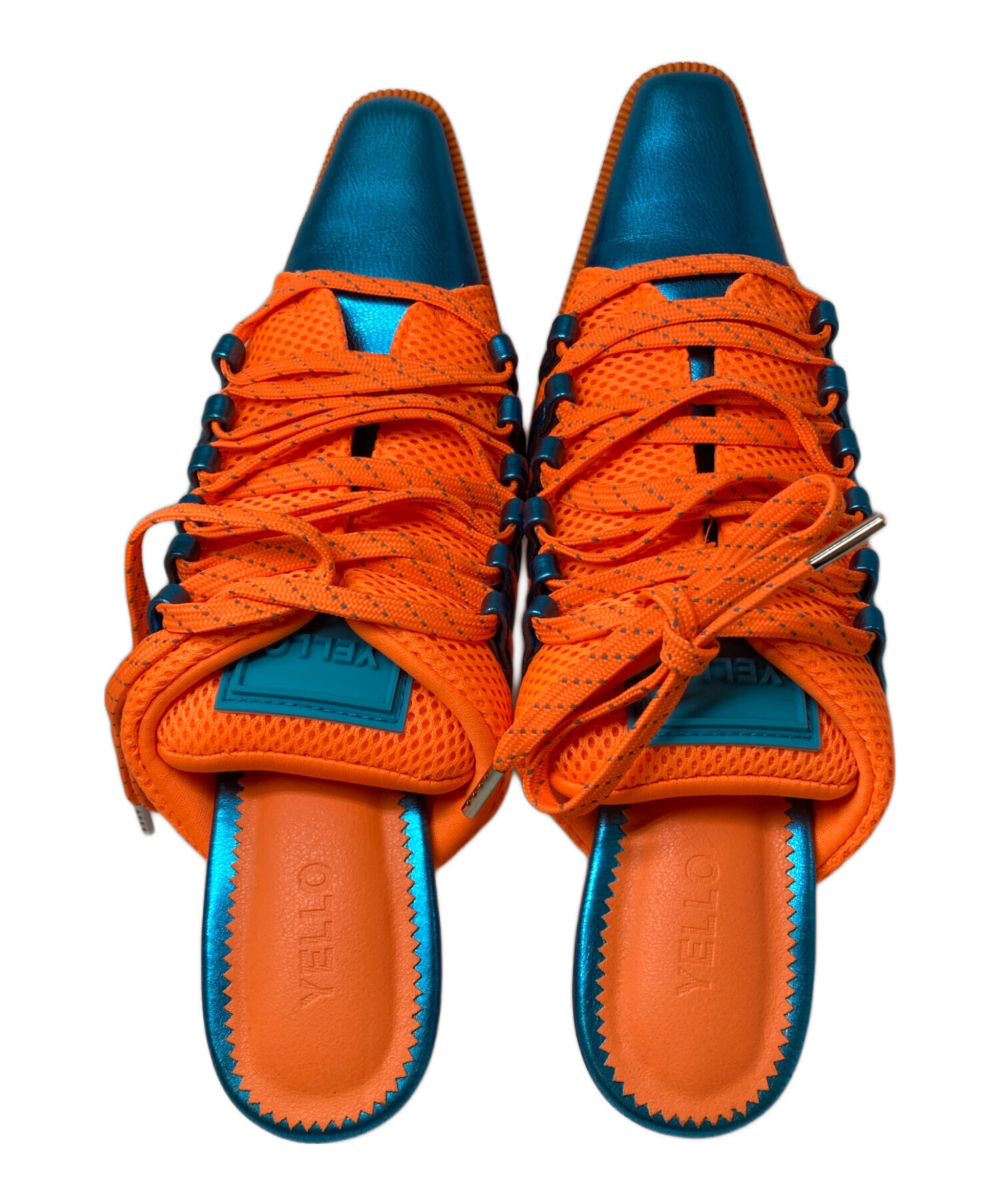 YELLO DAM SNEAKER MULES バーガンディ/イエロー YELLO DAM SNEAKER