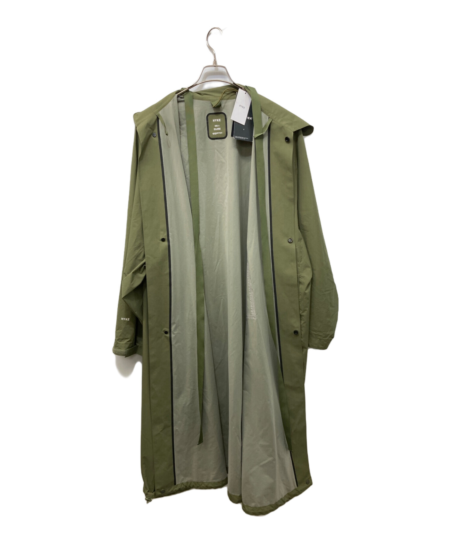 中古・古着通販】HYKE (ハイク) PERTEX MILITARY COAT カーキ サイズ:5