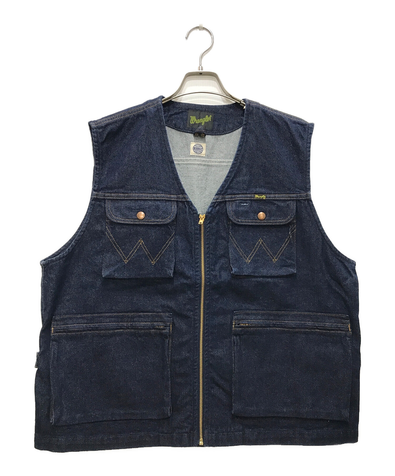 中古・古着通販】Wrangler (ラングラー) DENIM VEST/デニムベスト
