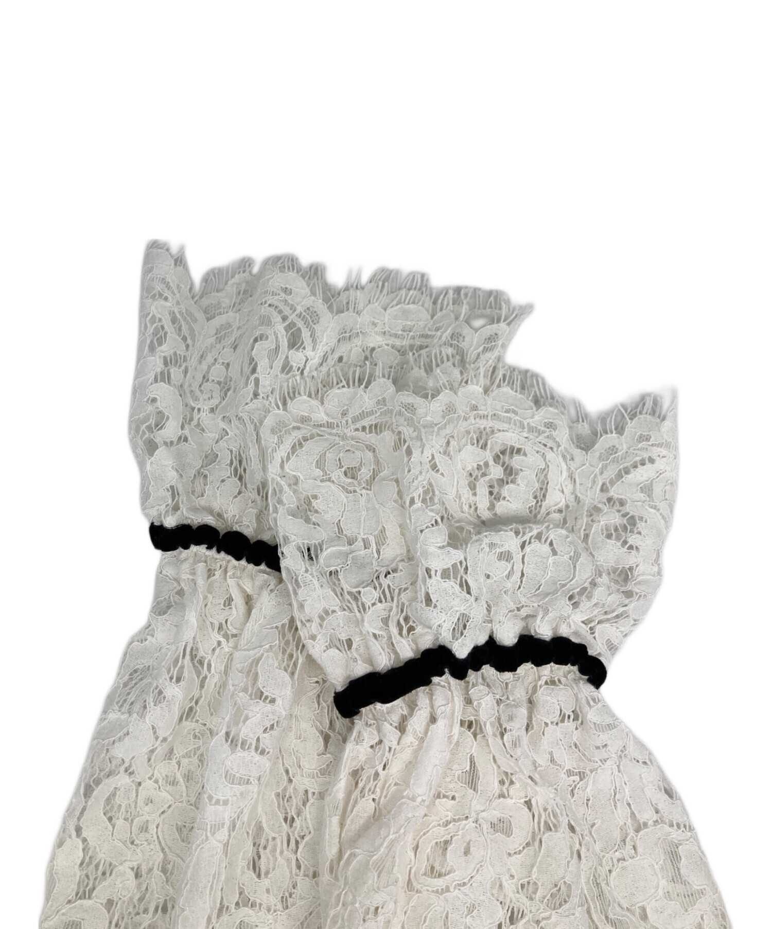 中古・古着通販】CADUNE (カデュネ) 総レースブラウス ホワイト サイズ