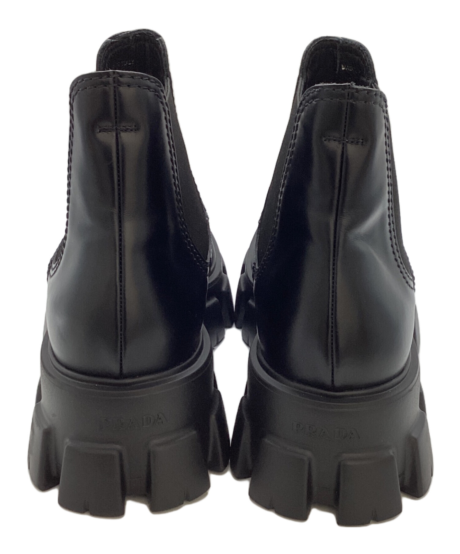 中古・古着通販】PRADA (プラダ) サイドゴアブーツ モノリス