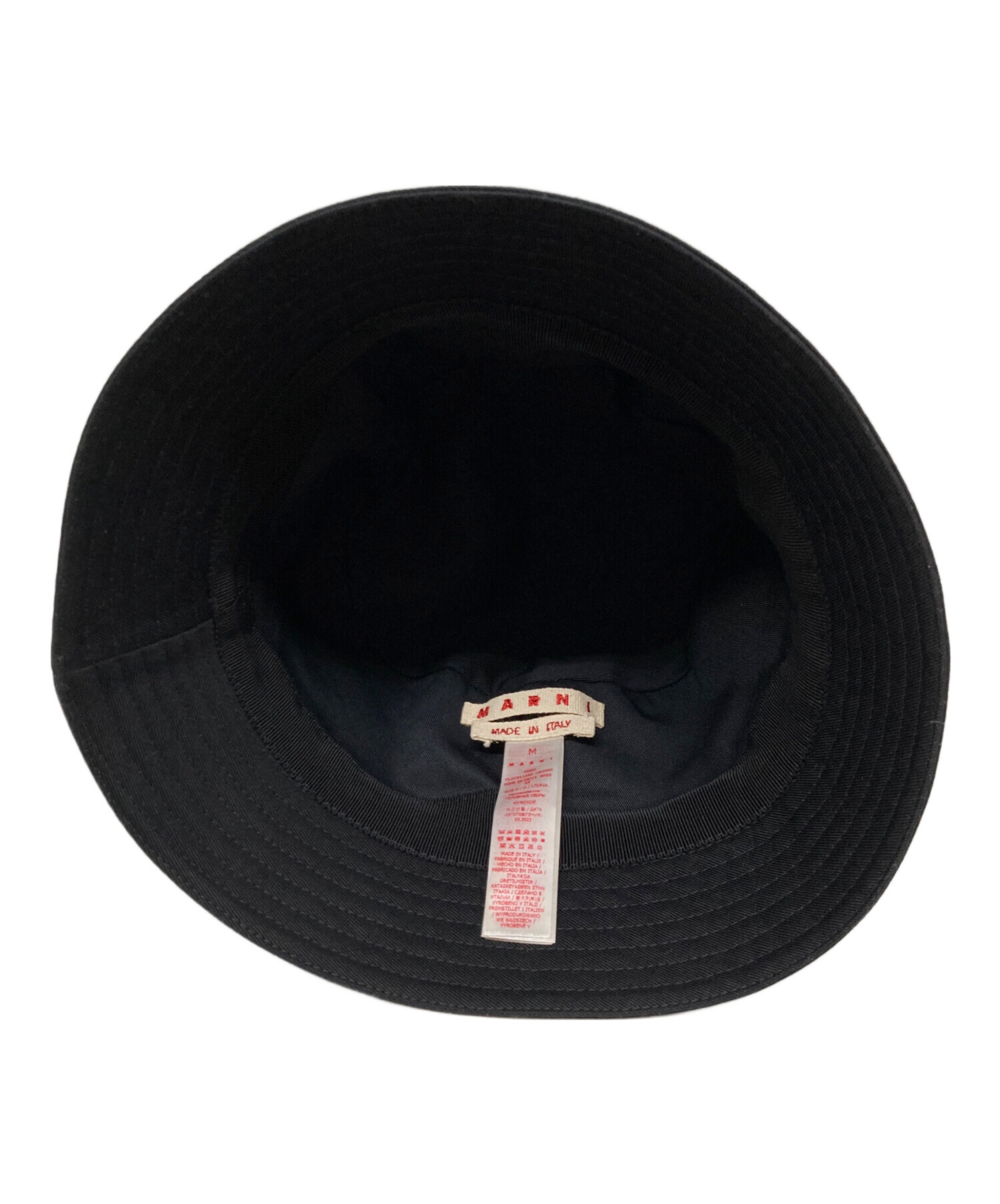 中古・古着通販】MARNI (マルニ) ロゴ刺繍コットンツイルバケット