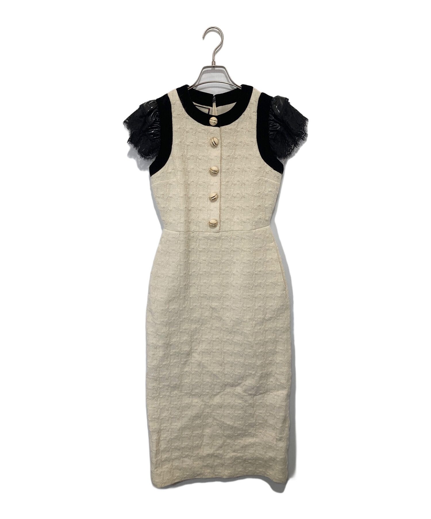 中古・古着通販】GUCCI (グッチ) ZACKV袖フリルツイードワンピース