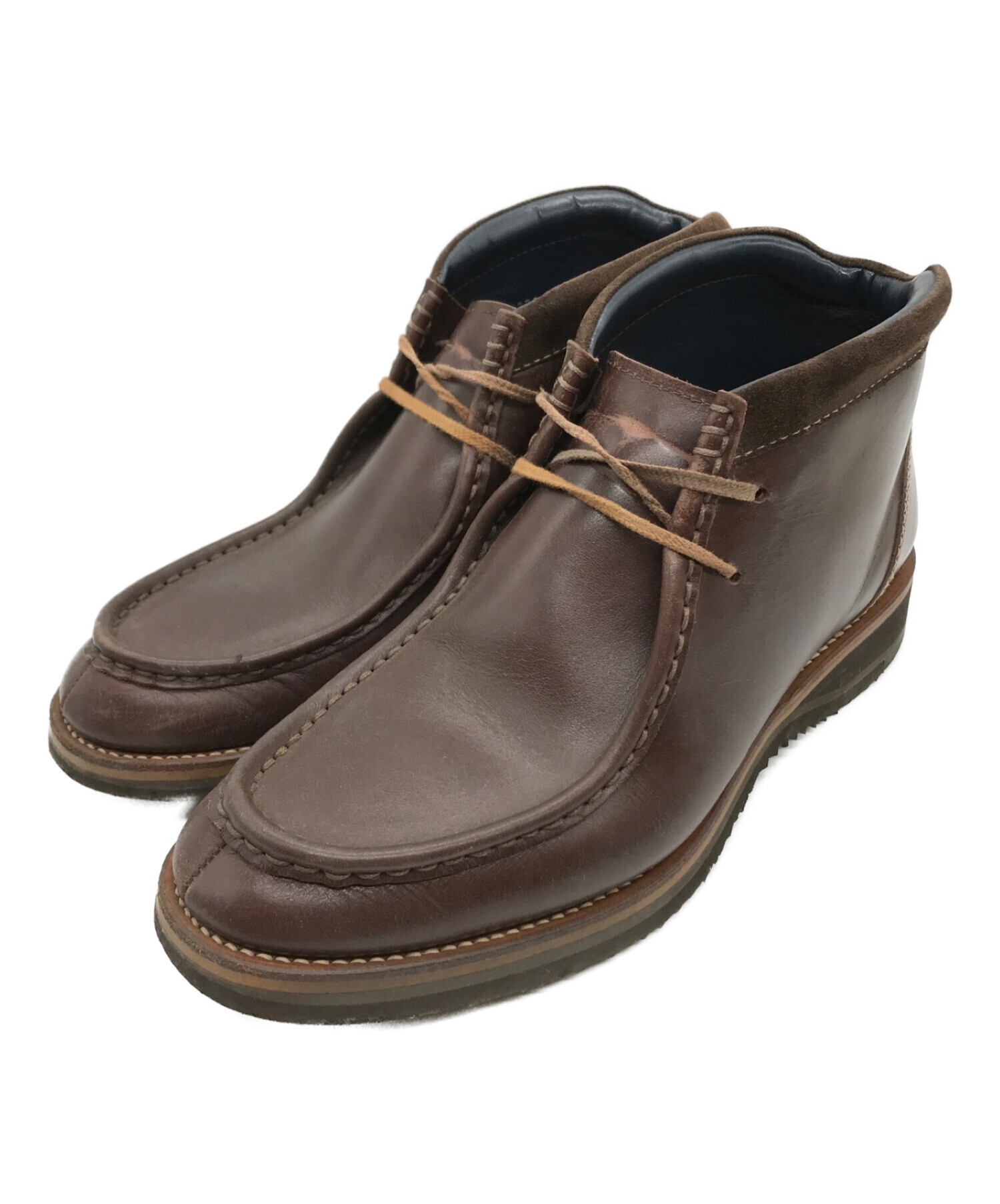 フラットヘッド ステアハイド モカシンブーツ ブラウン 【公式通販】