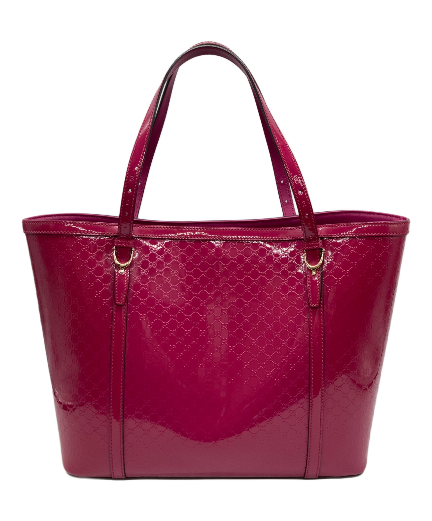 中古・古着通販】GUCCI (グッチ) マイクログッチシマ パテントレザー