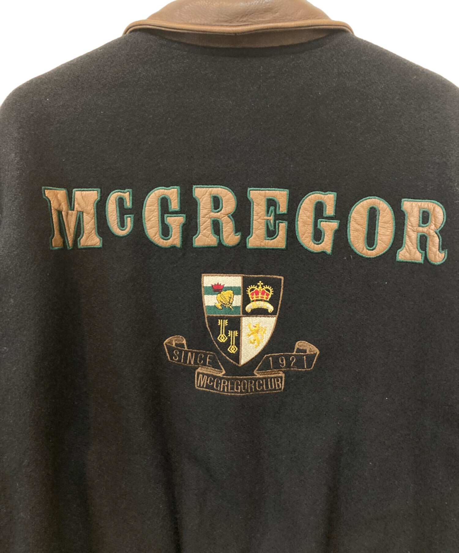 中古・古着通販】McGREGOR (マクレガー) スタジャン ブラウン×ブラック