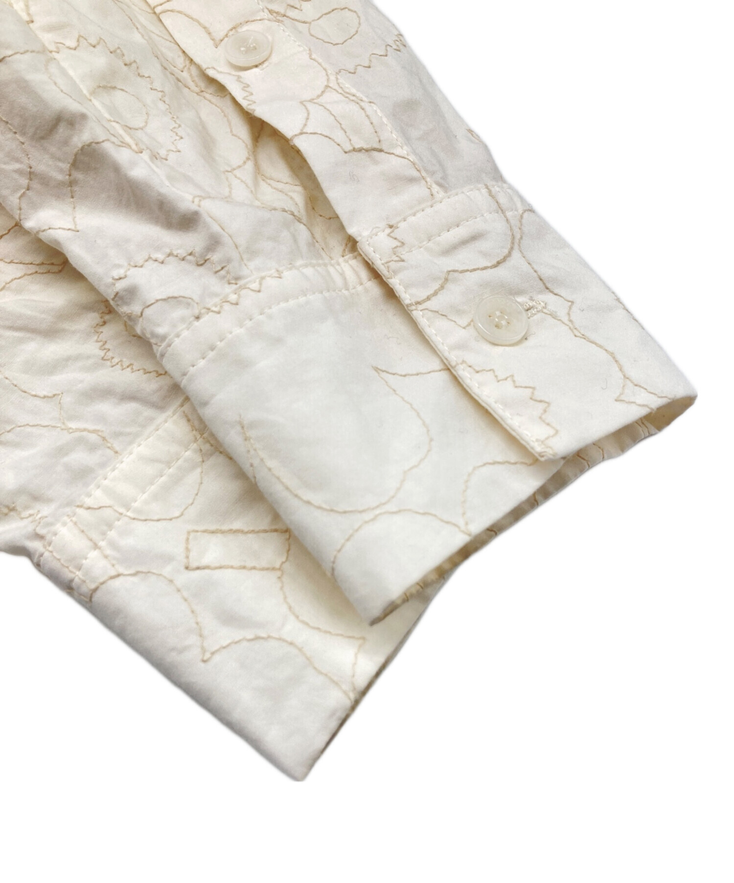 中古・古着通販】marimekko (マリメッコ) ウニッコ刺繍コットンシャツ