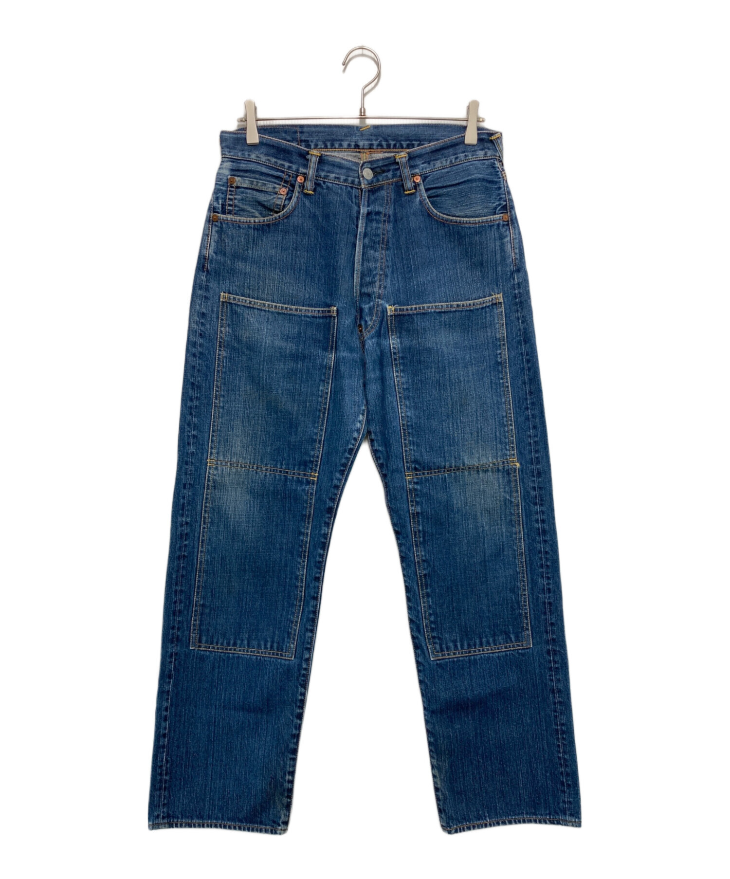 中古・古着通販】EVISU (エヴィス) ダブルニーデニムパンツ インディゴ