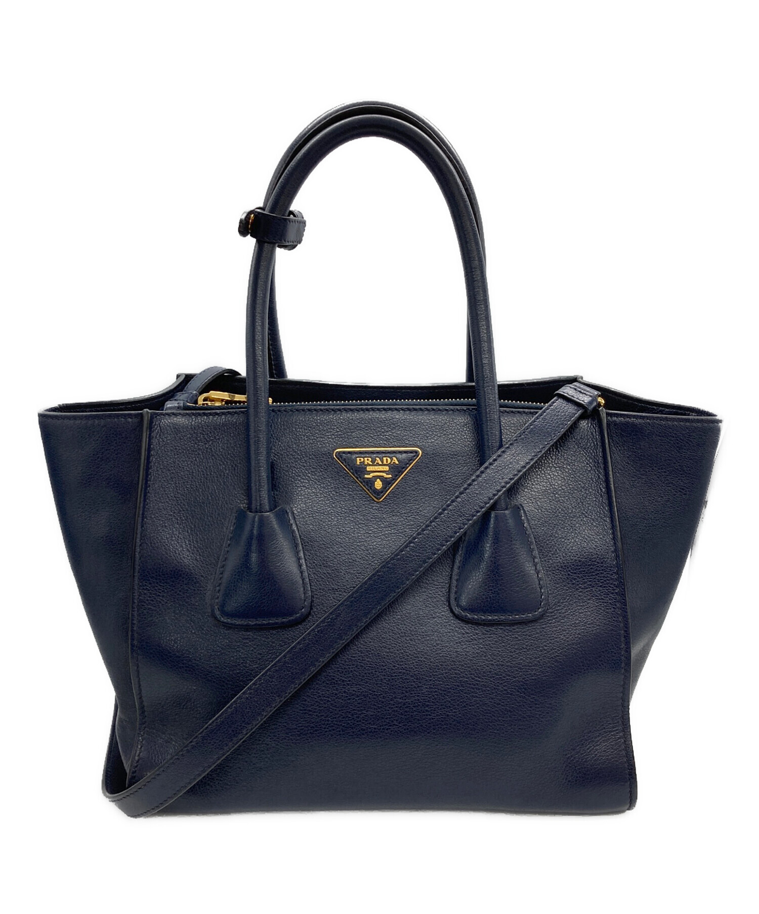 中古・古着通販】PRADA (プラダ) GLACE CALF 2wayトートバッグ