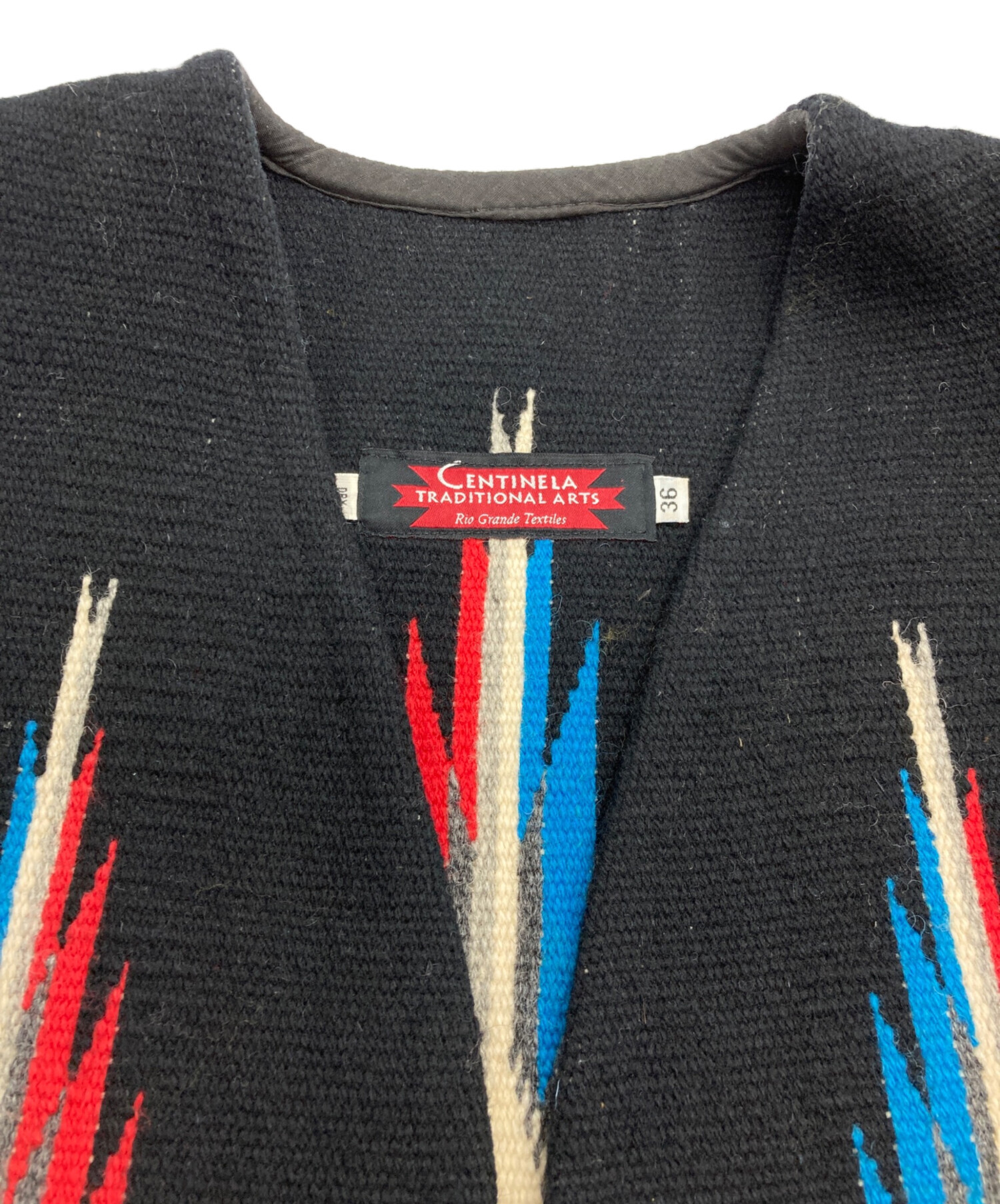 中古・古着通販】CENTINELA (センチネラ) チマヨベスト ブラック