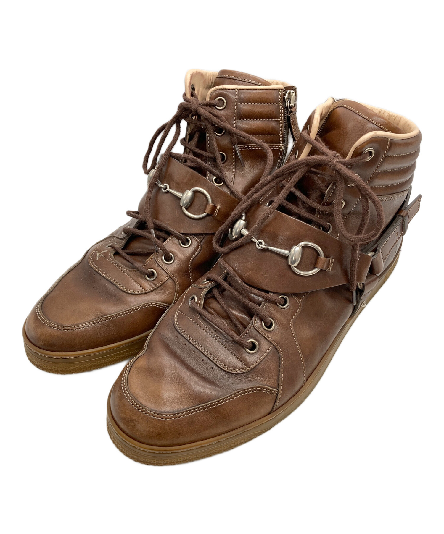 中古・古着通販】GUCCI (グッチ) ホースビットハイカットスニーカー