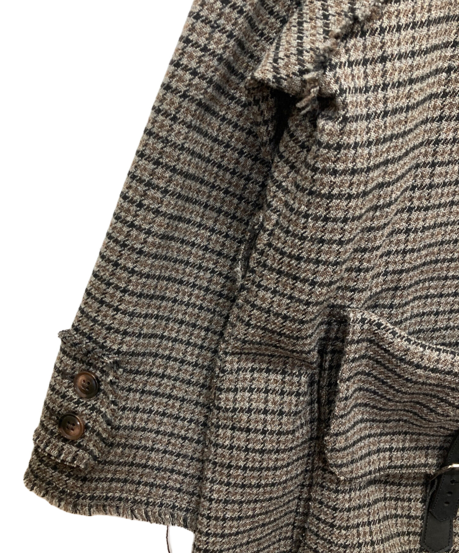 中古・古着通販】kooi (コーイ) MULTI-COLOR CHECK DUFFLE COAT