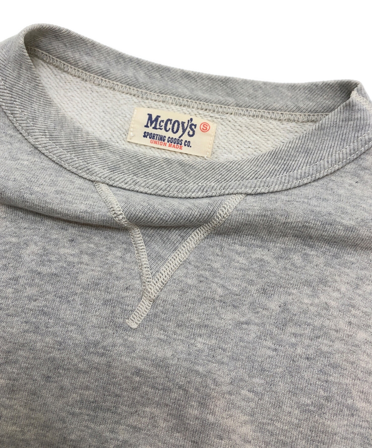 中古・古着通販】McCoy's (マッコイズ) Vガゼットスウェット グレー