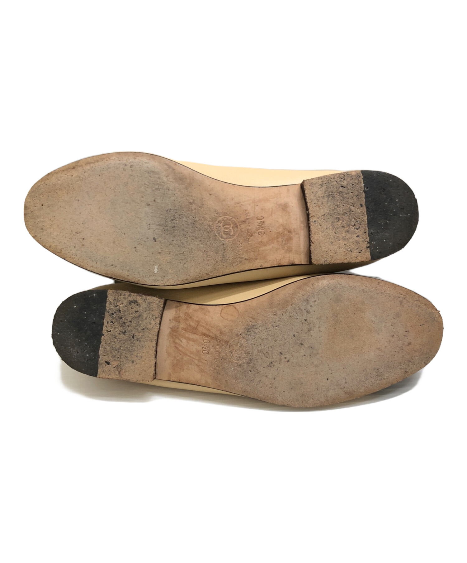 中古・古着通販】CHANEL (シャネル) バレエシューズ ベージュ サイズ