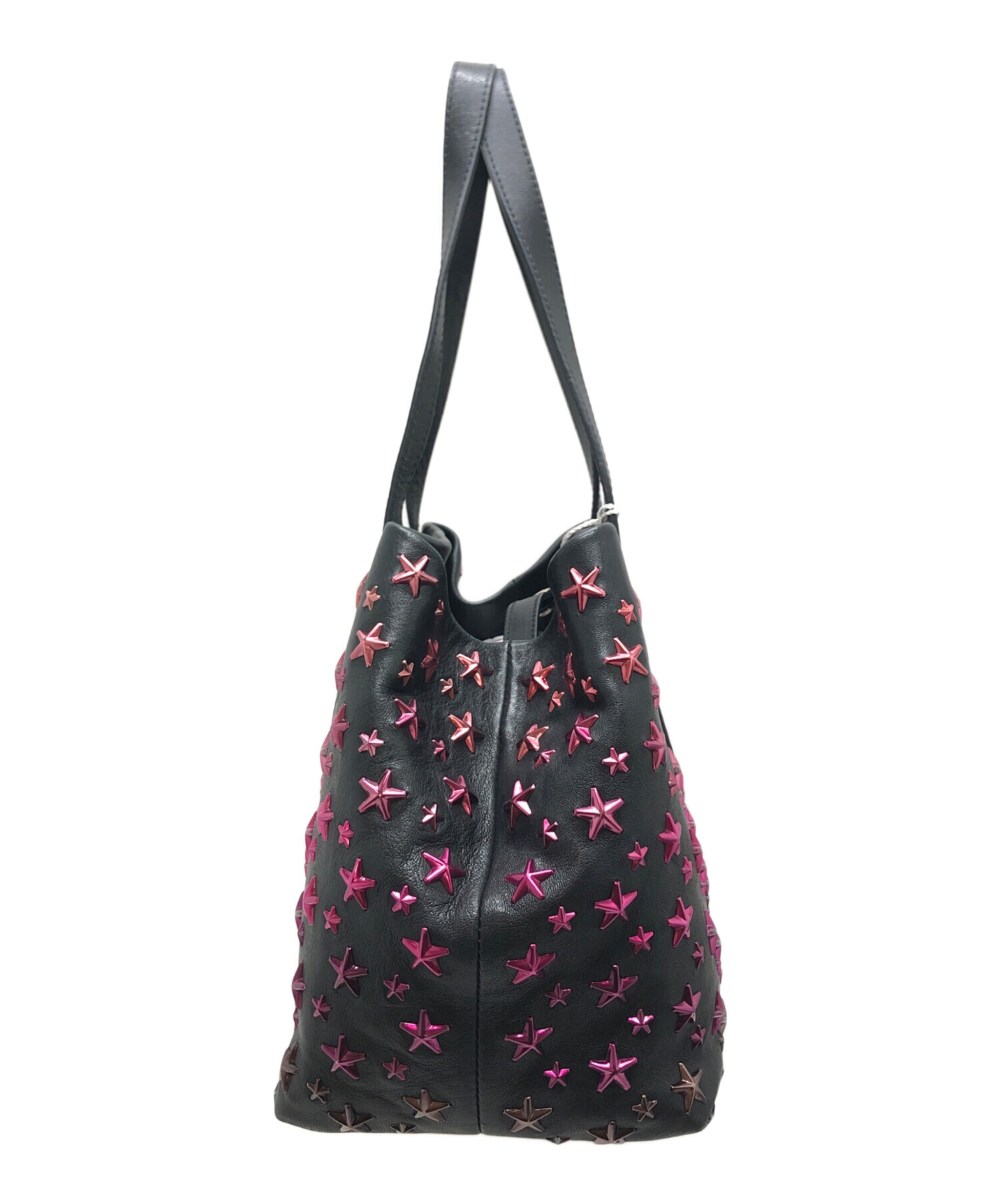 中古・古着通販】JIMMY CHOO (ジミーチュウ) スタッズハンドバッグ