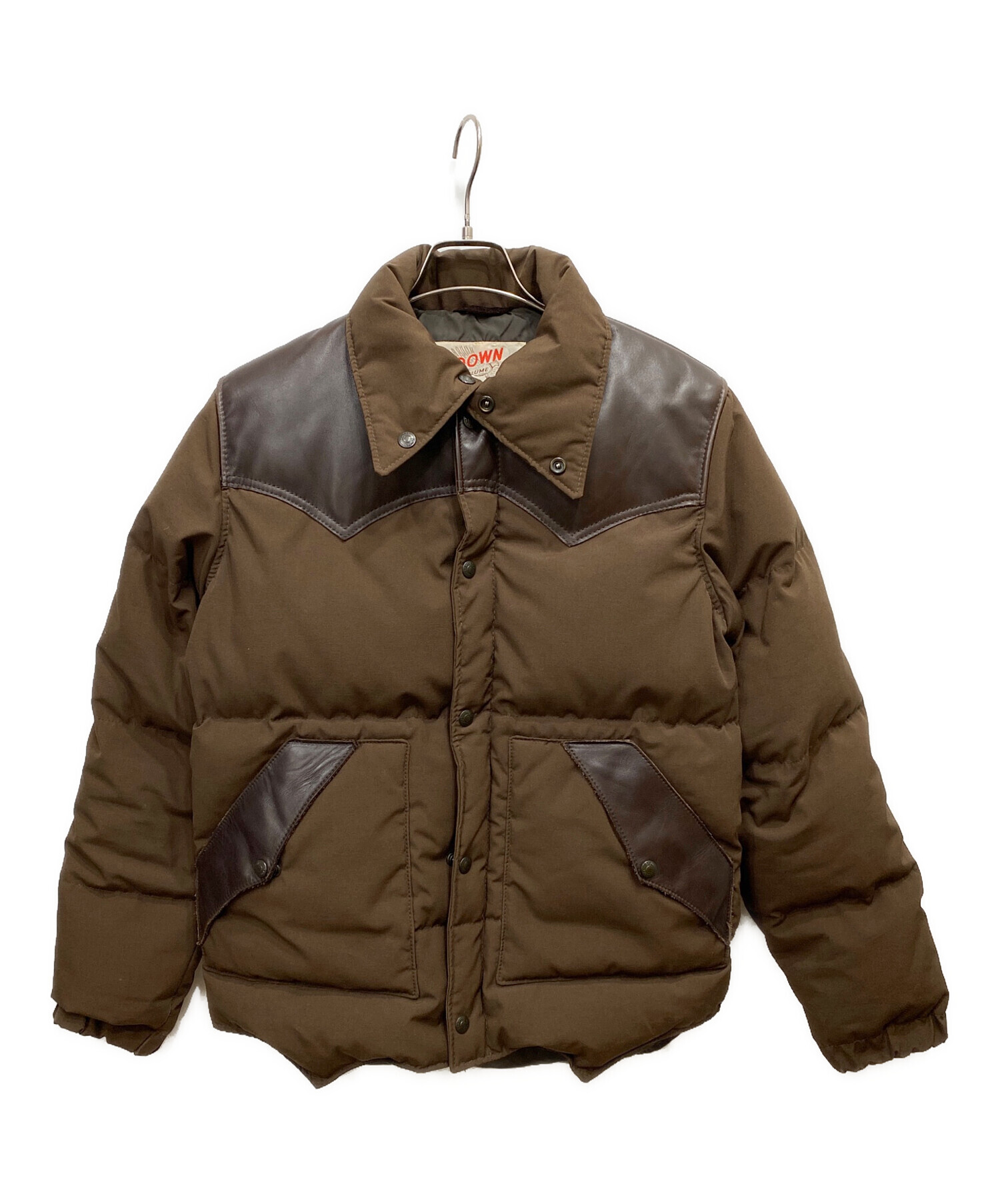 中古・古着通販】Schott (ショット) レザー切替ダウンジャケット