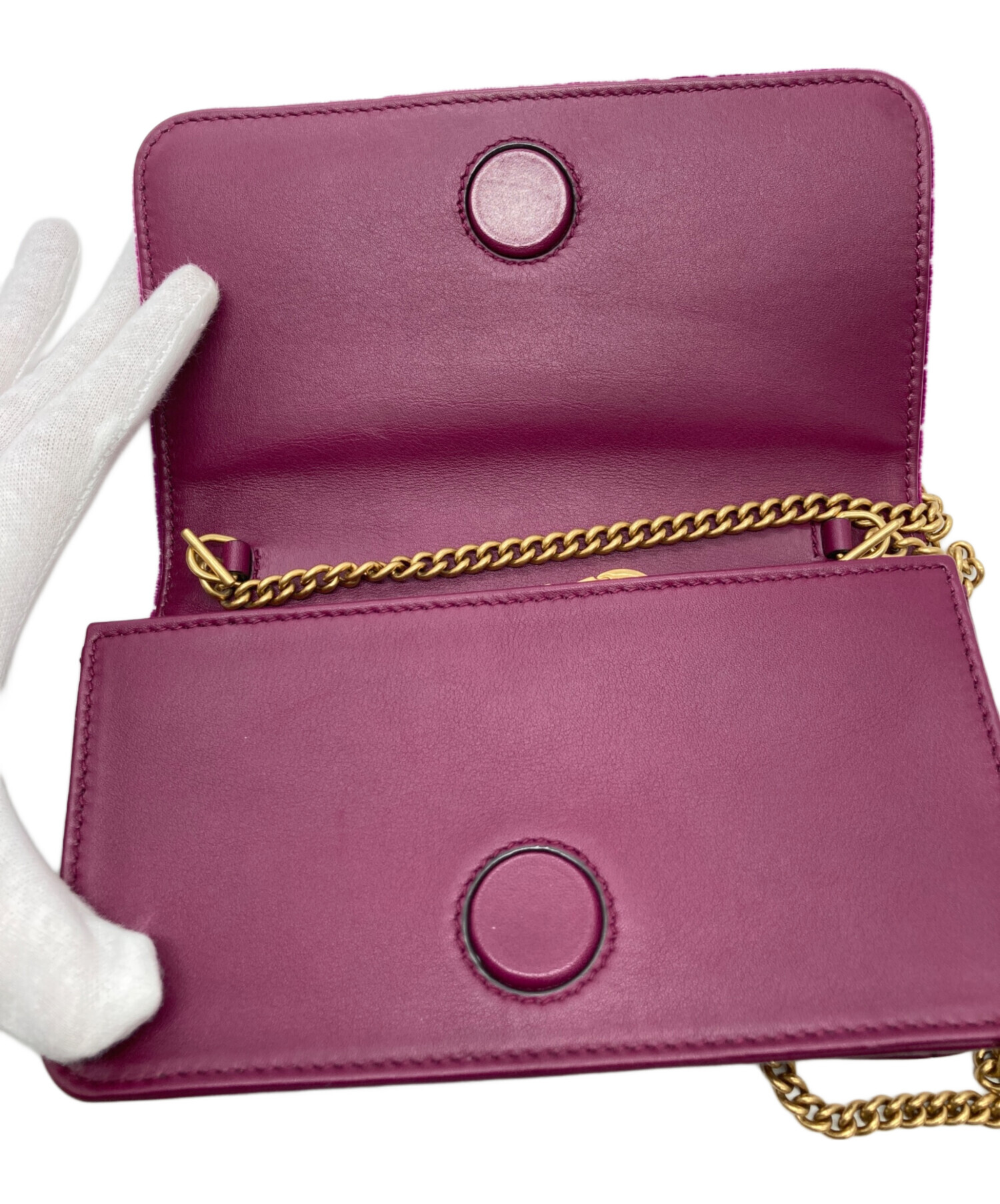 中古・古着通販】GUCCI (グッチ) ベロアGGマーモント ベルベット