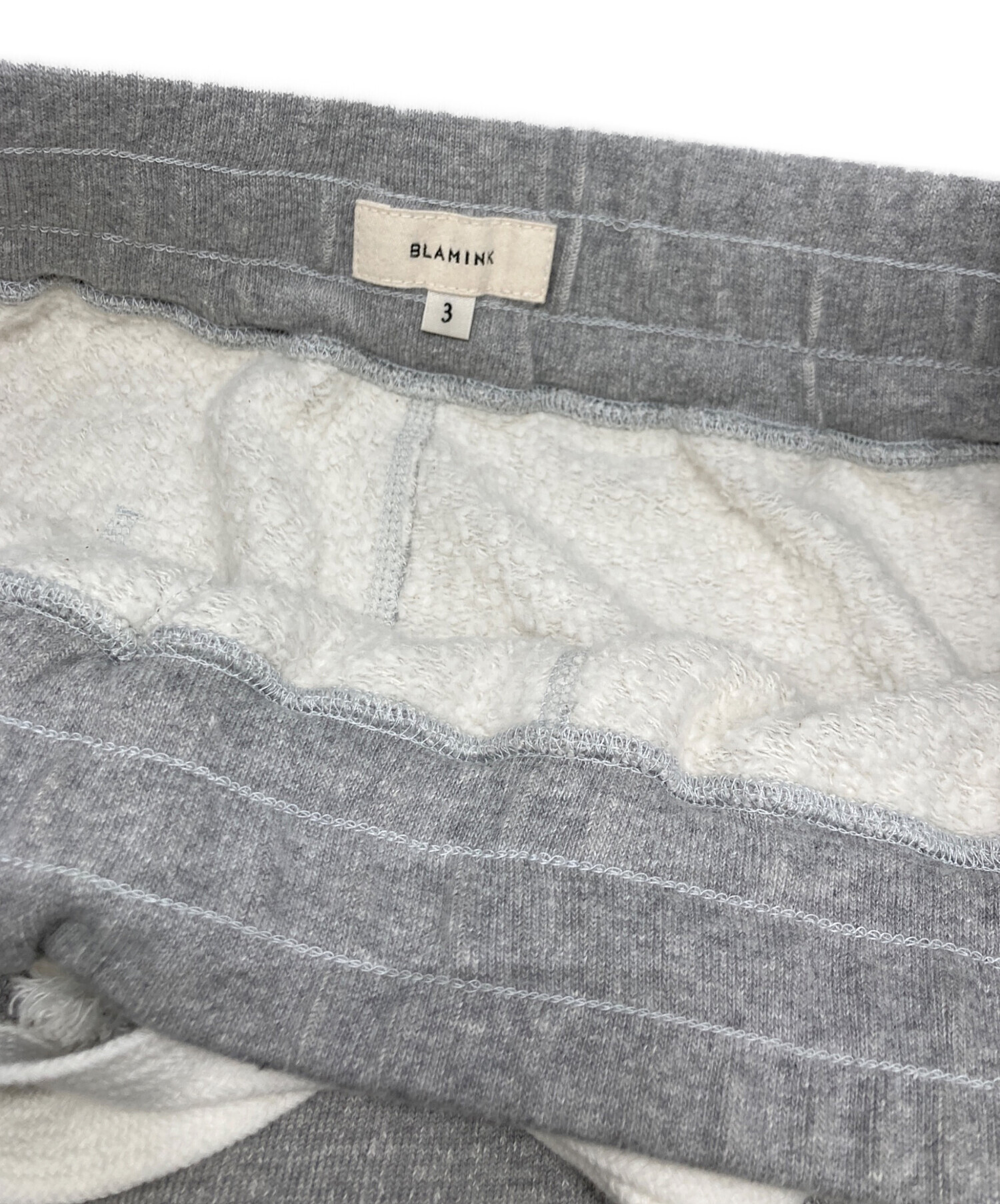 中古・古着通販】BLAMINK (ブラミンク) 吊り裏毛パンツ グレー サイズ