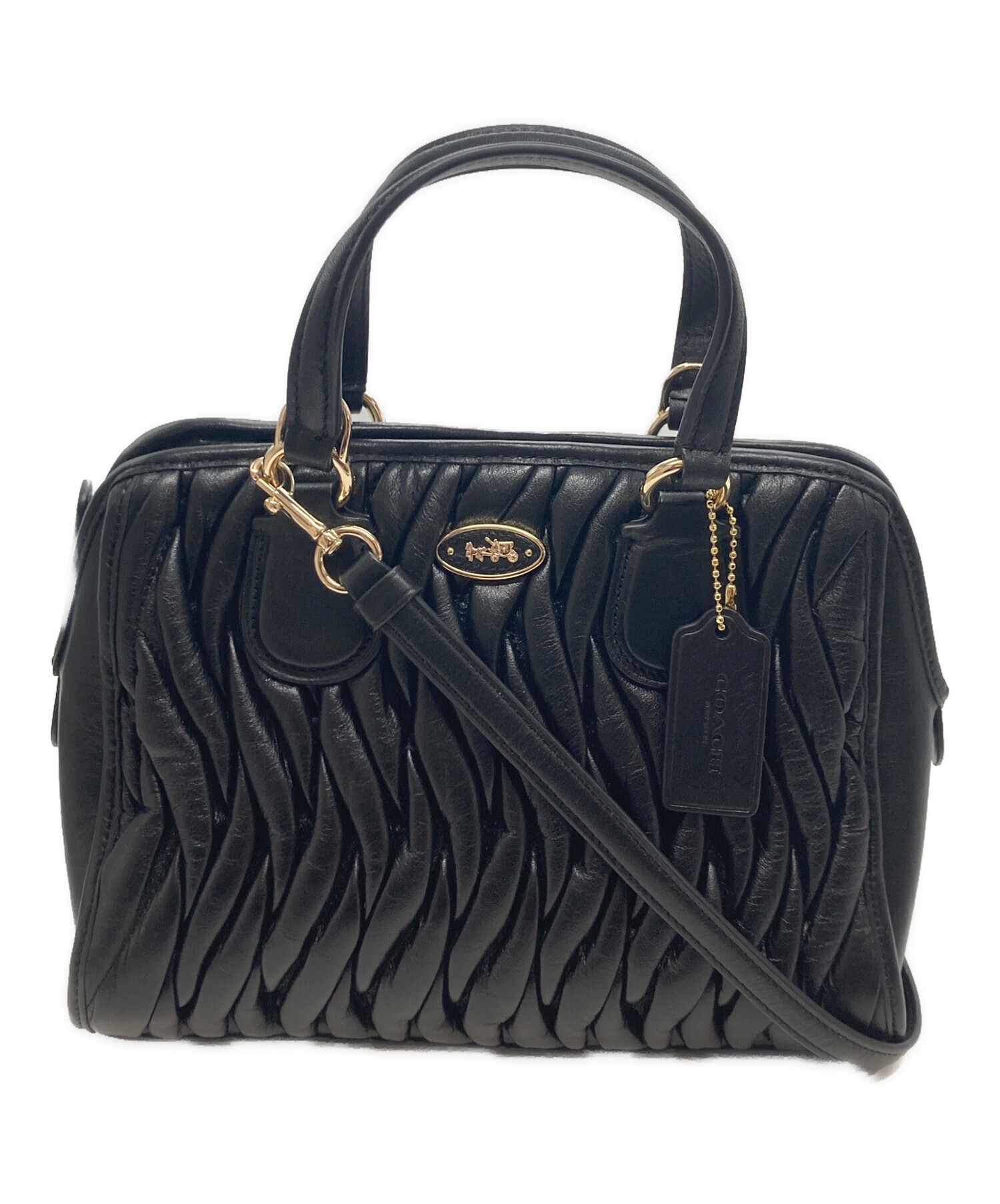 中古・古着通販】COACH (コーチ) ミニノリータ サッチェル ギャザー