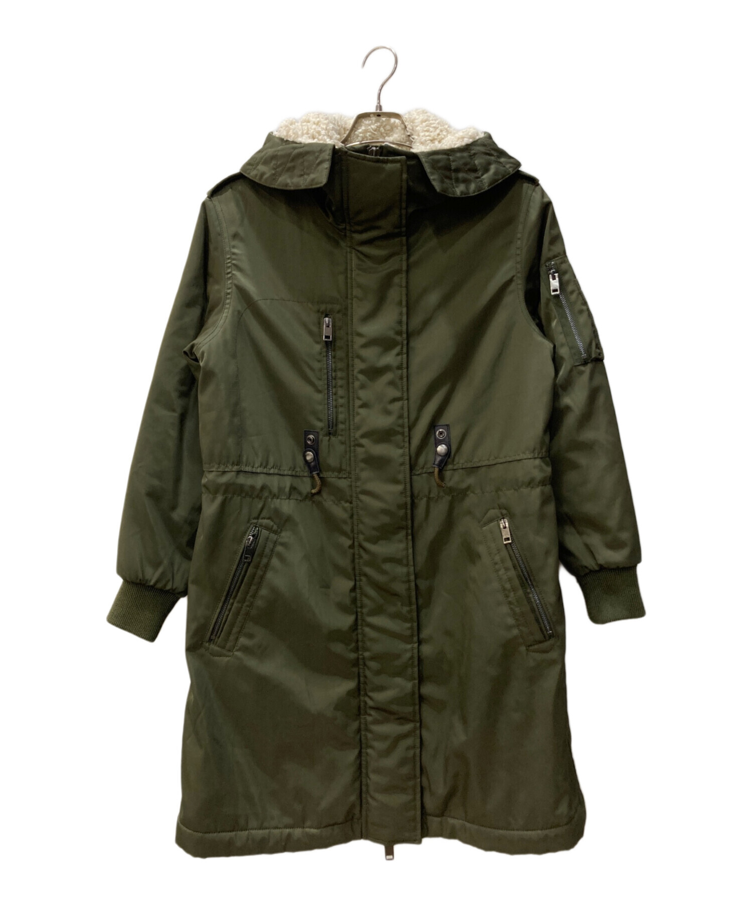 中古・古着通販】DIESEL (ディーゼル) モッズコート カーキ サイズ:XS