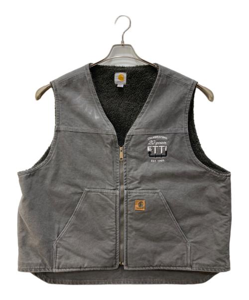 中古・古着通販】CarHartt (カーハート) 裏地ボアダックベスト グレー