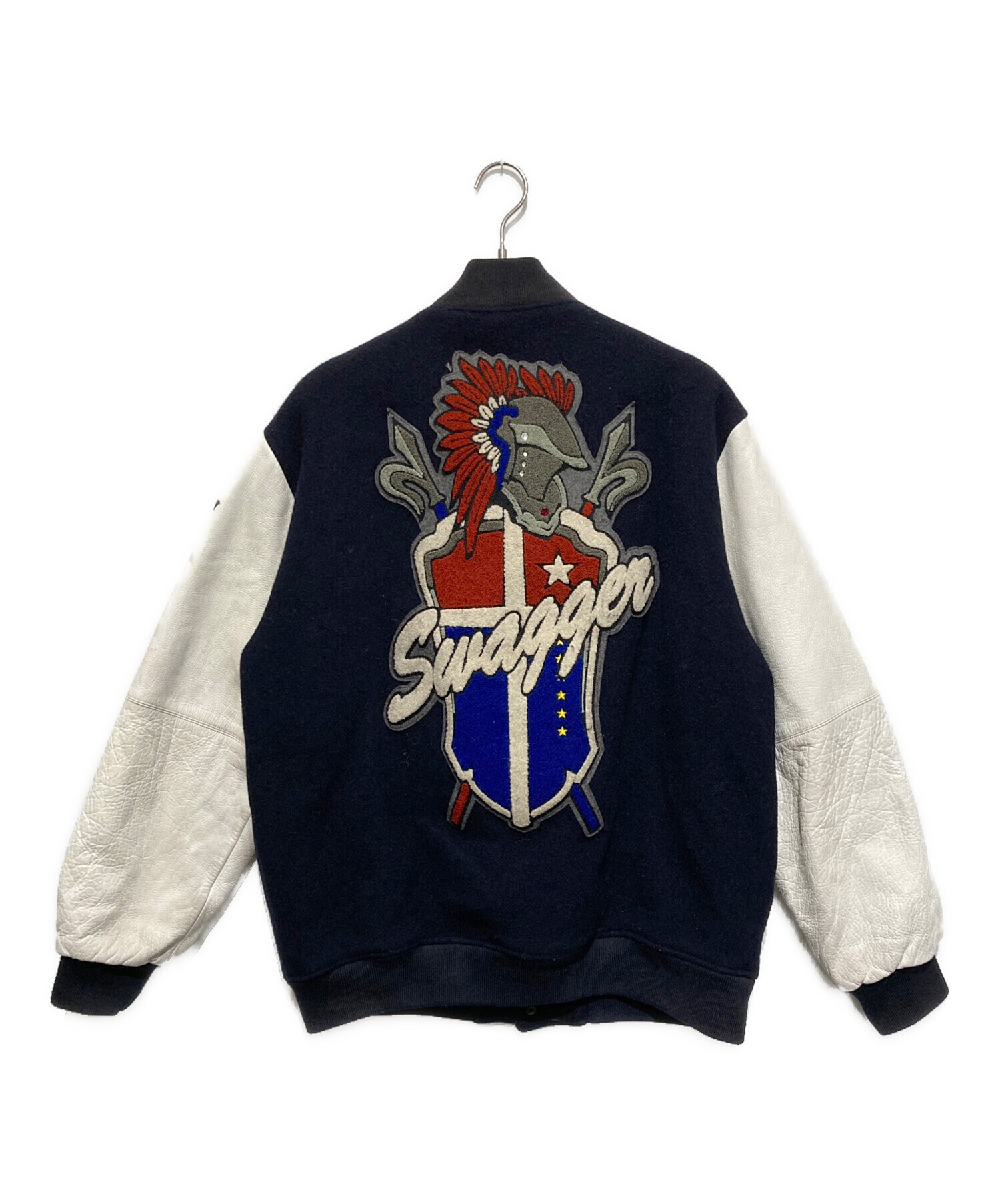 中古・古着通販】SWAGGER (スワッガー) スタジャン ネイビー サイズ:L