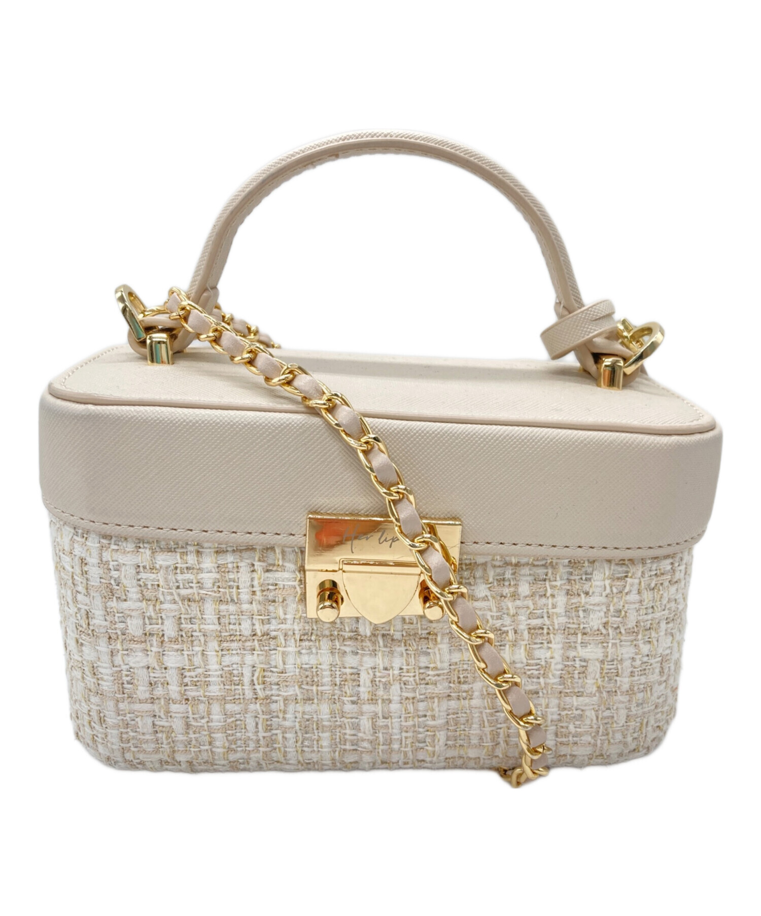 中古・古着通販】HER LIP TO (ハーリップトゥ) Tweed chain vanity bag