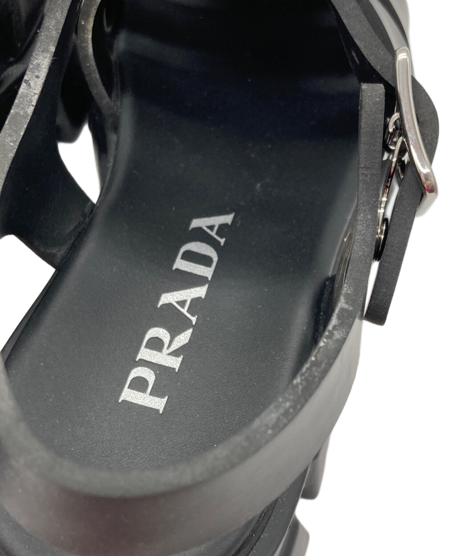 25SS PRADA プラダ モノリス ラバーサンダル ミュール 37 PRADA