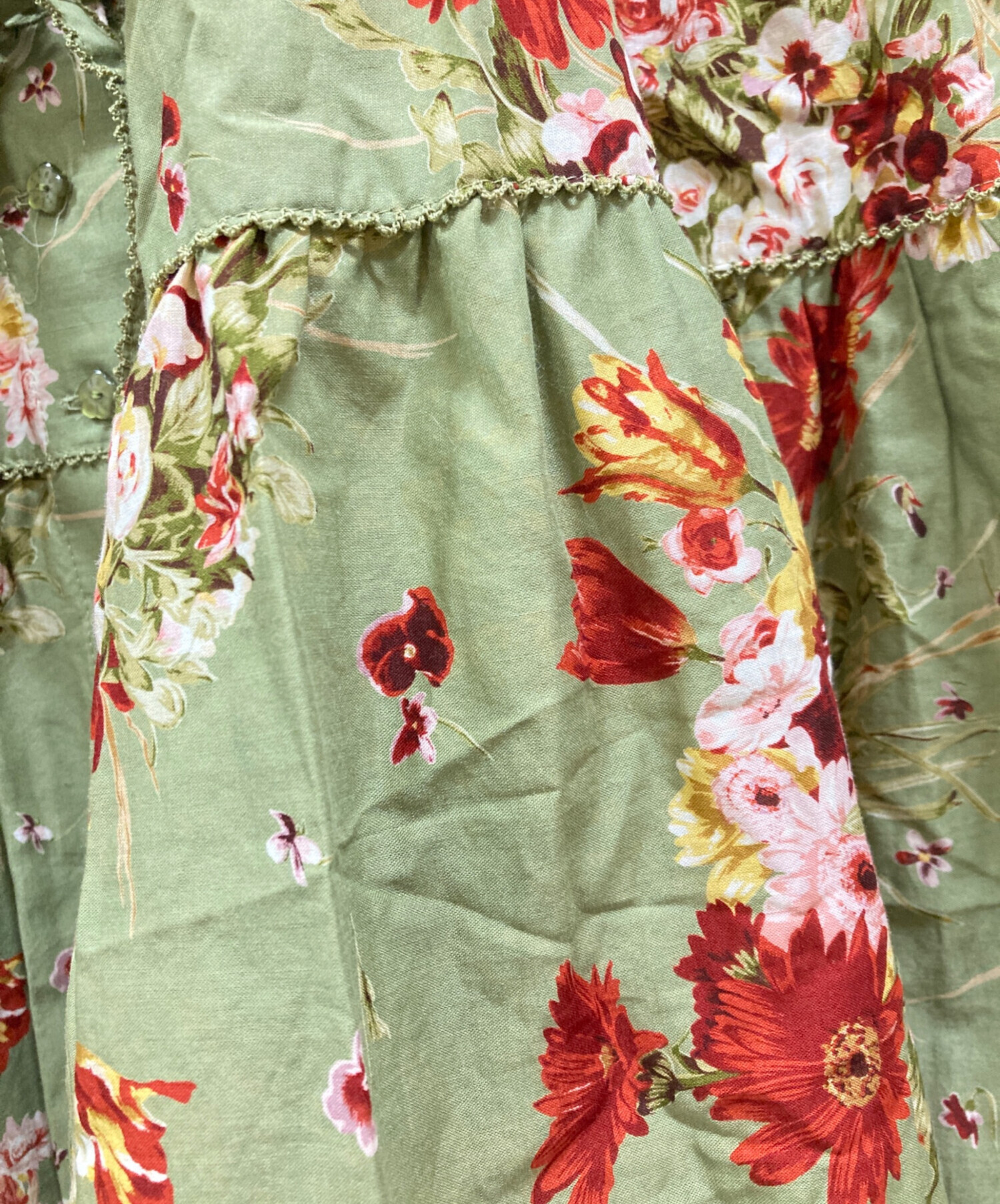 中古・古着通販】PINK HOUSE (ピンクハウス) 花柄半袖ブラウス