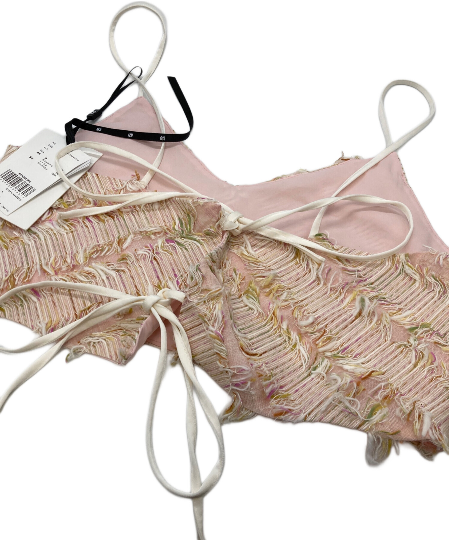 中古・古着通販】AMERI (アメリ) 2WAY MIX PINK SHAGGY BUSTIER ピンク