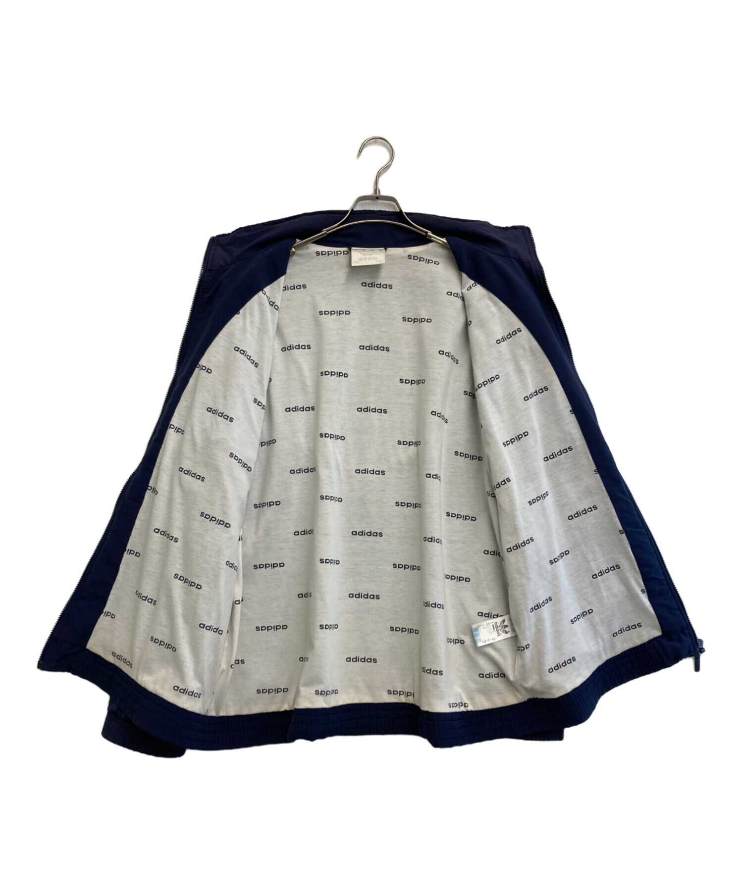 中古・古着通販】adidas (アディダス) ジップブルゾン ブルー×グリーン