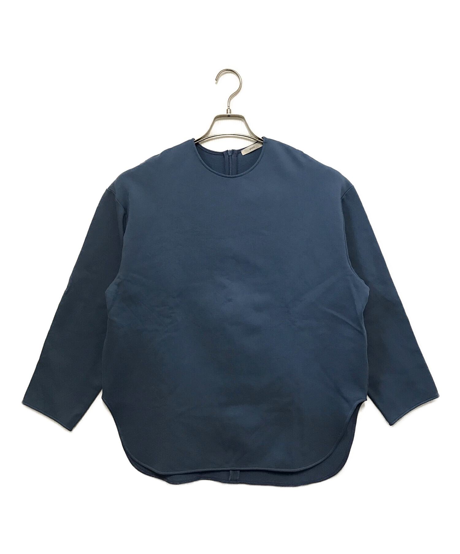 中古・古着通販】YORI (ヨリ) ぬくぬくteeブラウス ブルー サイズ:F