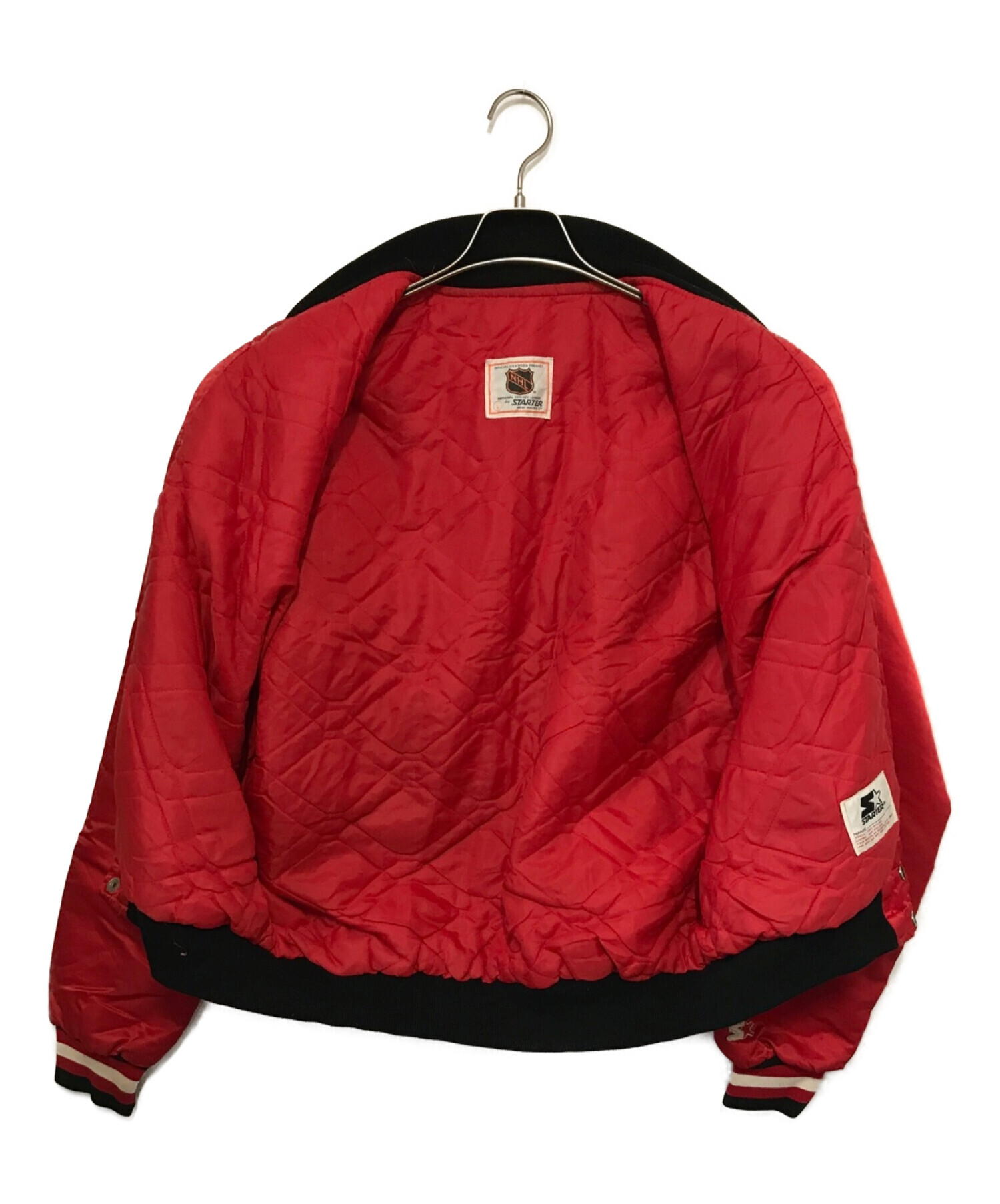 中古・古着通販】STARTER (スターター) スタジャン レッド サイズ:Ⅼ
