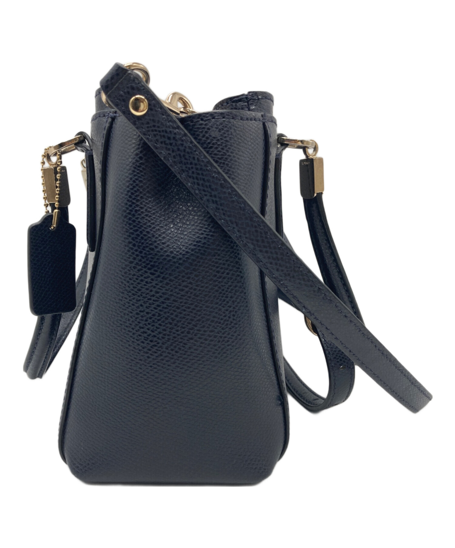 中古・古着通販】COACH (コーチ) 2WAYショルダーバッグ ネイビー