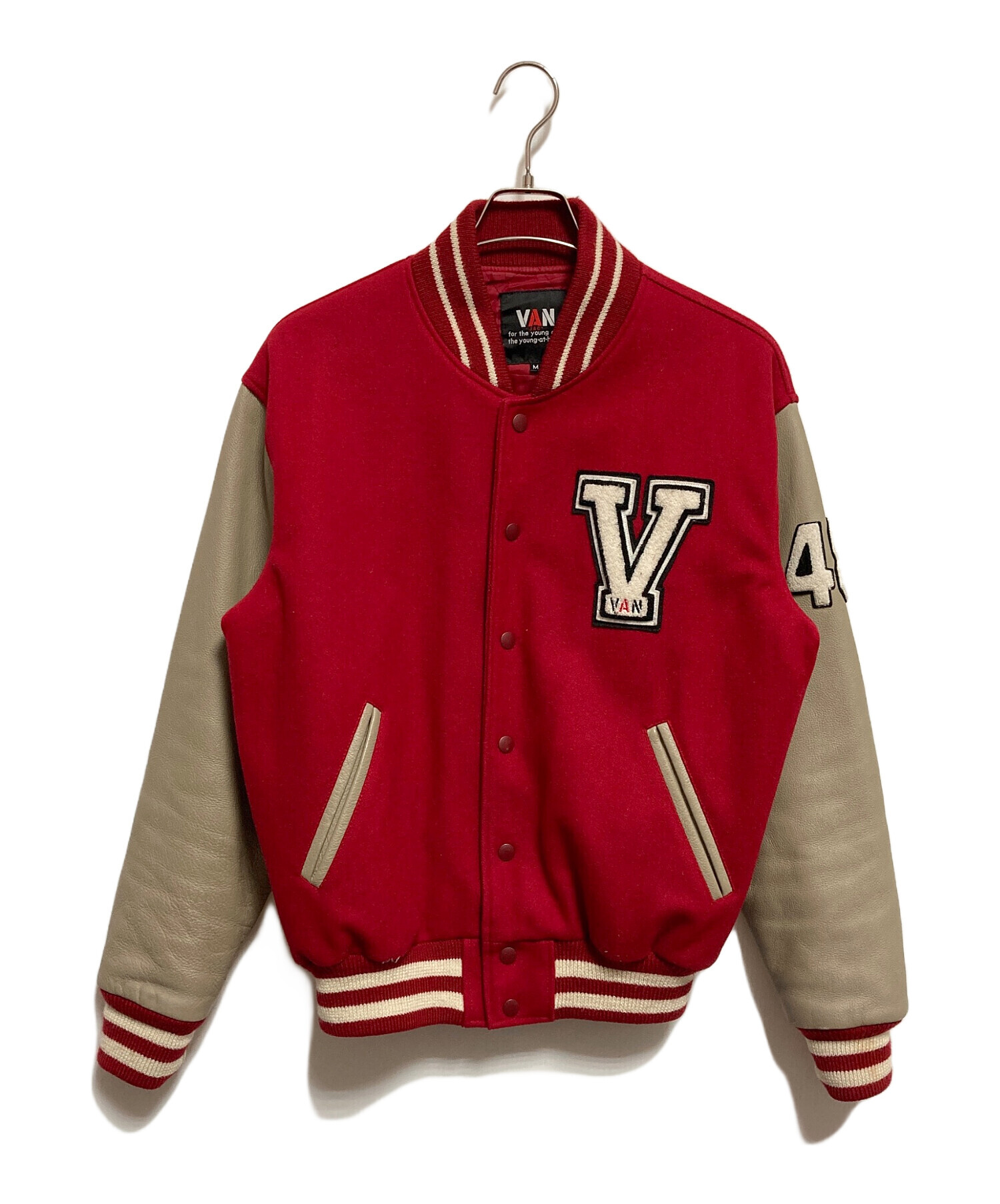 中古・古着通販】VAN (ヴァン) 90's アーチロゴレザースリーブ