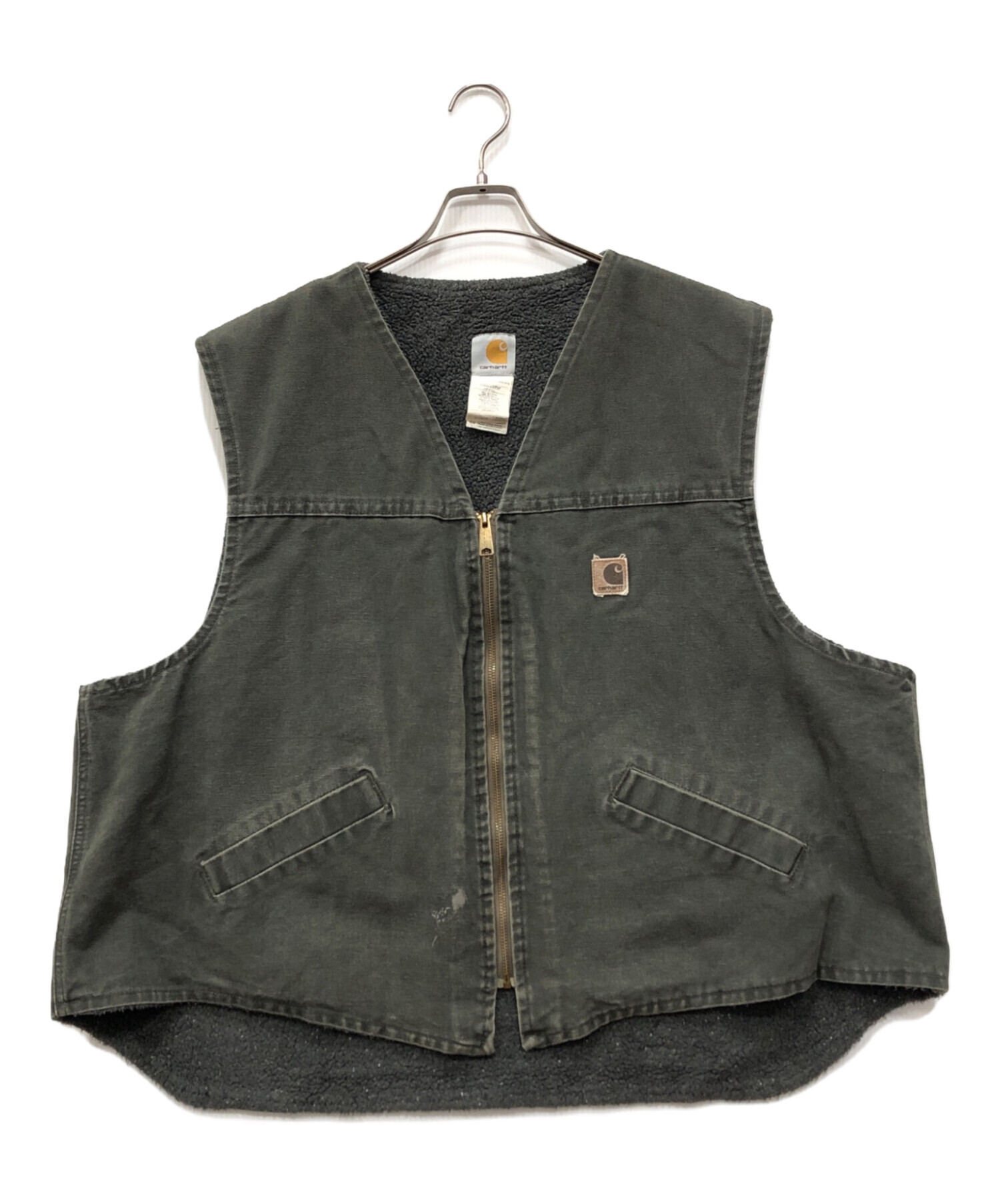 中古・古着通販】CarHartt (カーハート) シェルパダックベスト カーキ