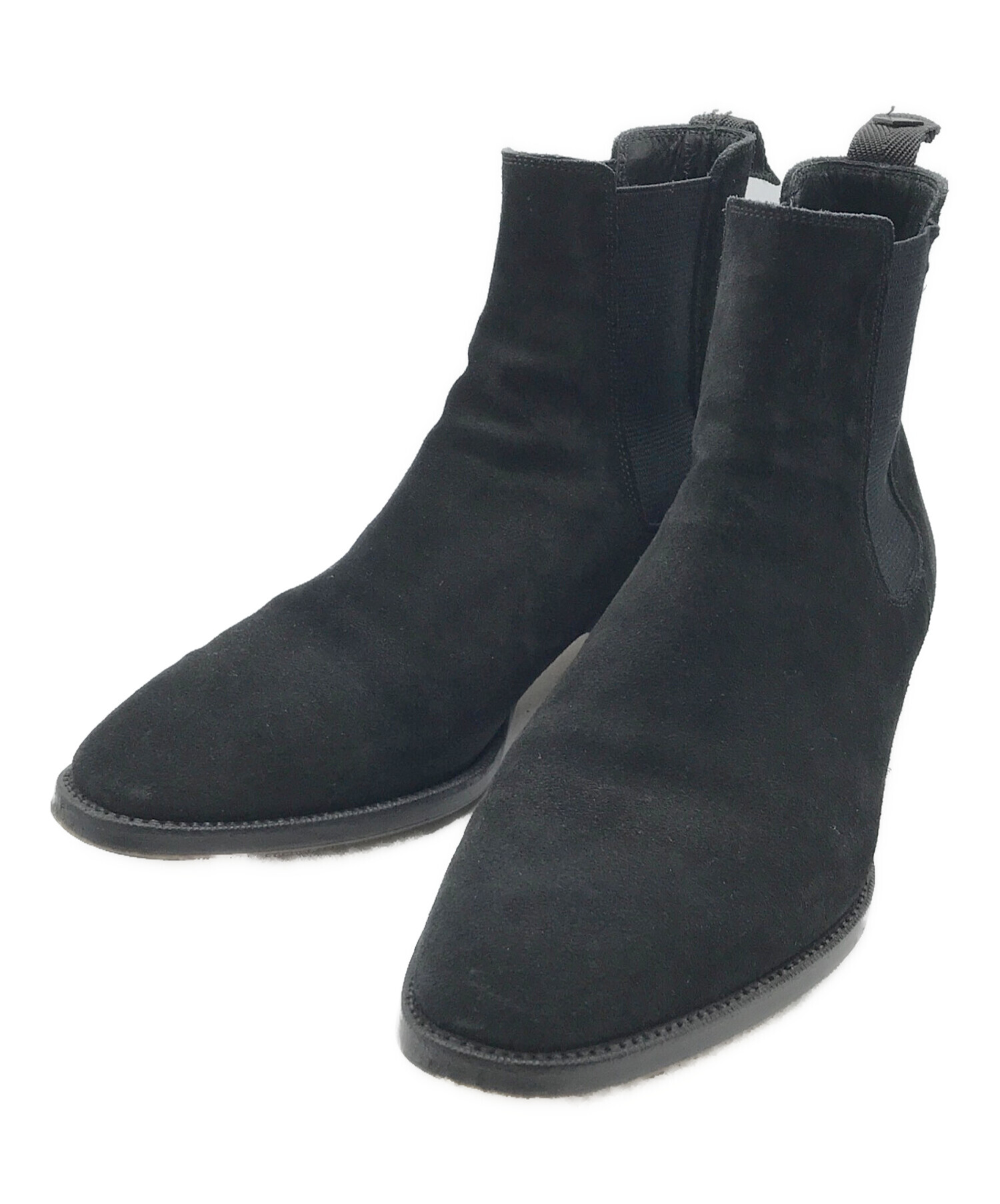 中古・古着通販】WH (ダブルエイチ) サイドゴアブーツ ブラック サイズ