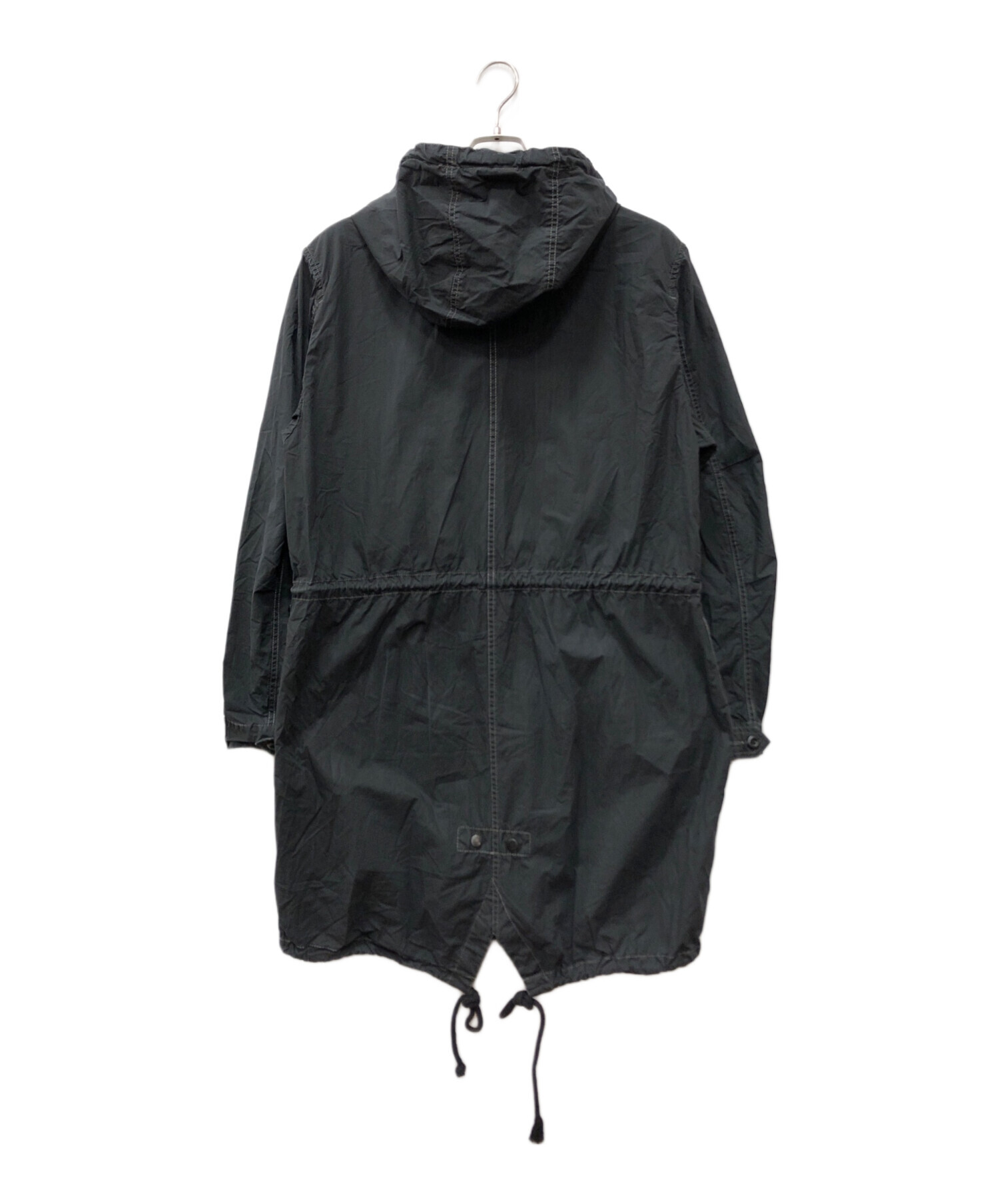 中古・古着通販】DIESEL (ディーゼル) モッズコート ブラック サイズ:M