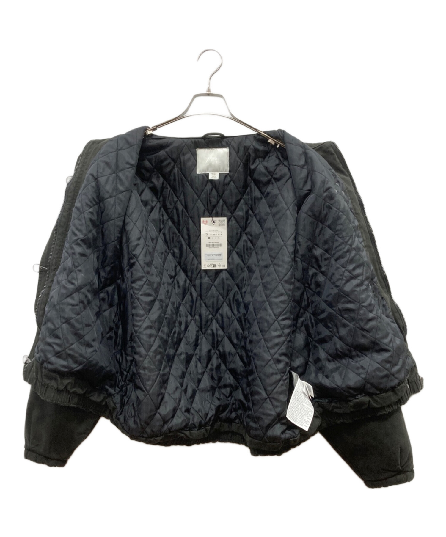 中古・古着通販】ZARA (ザラ) ファイヤーマンジャケット ブラック