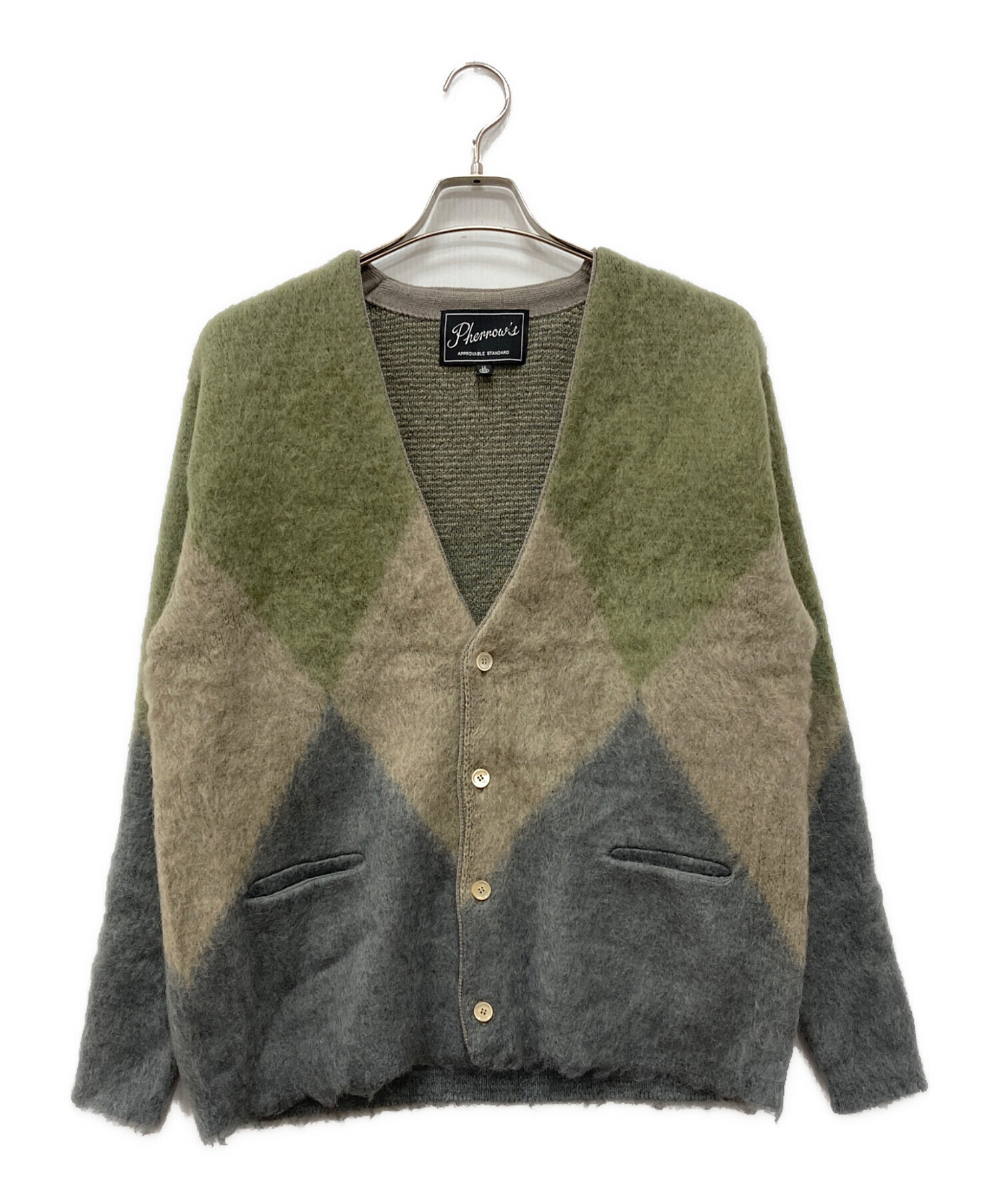 中古・古着通販】Pherrow's (フェローズ) モヘア混カーディガン