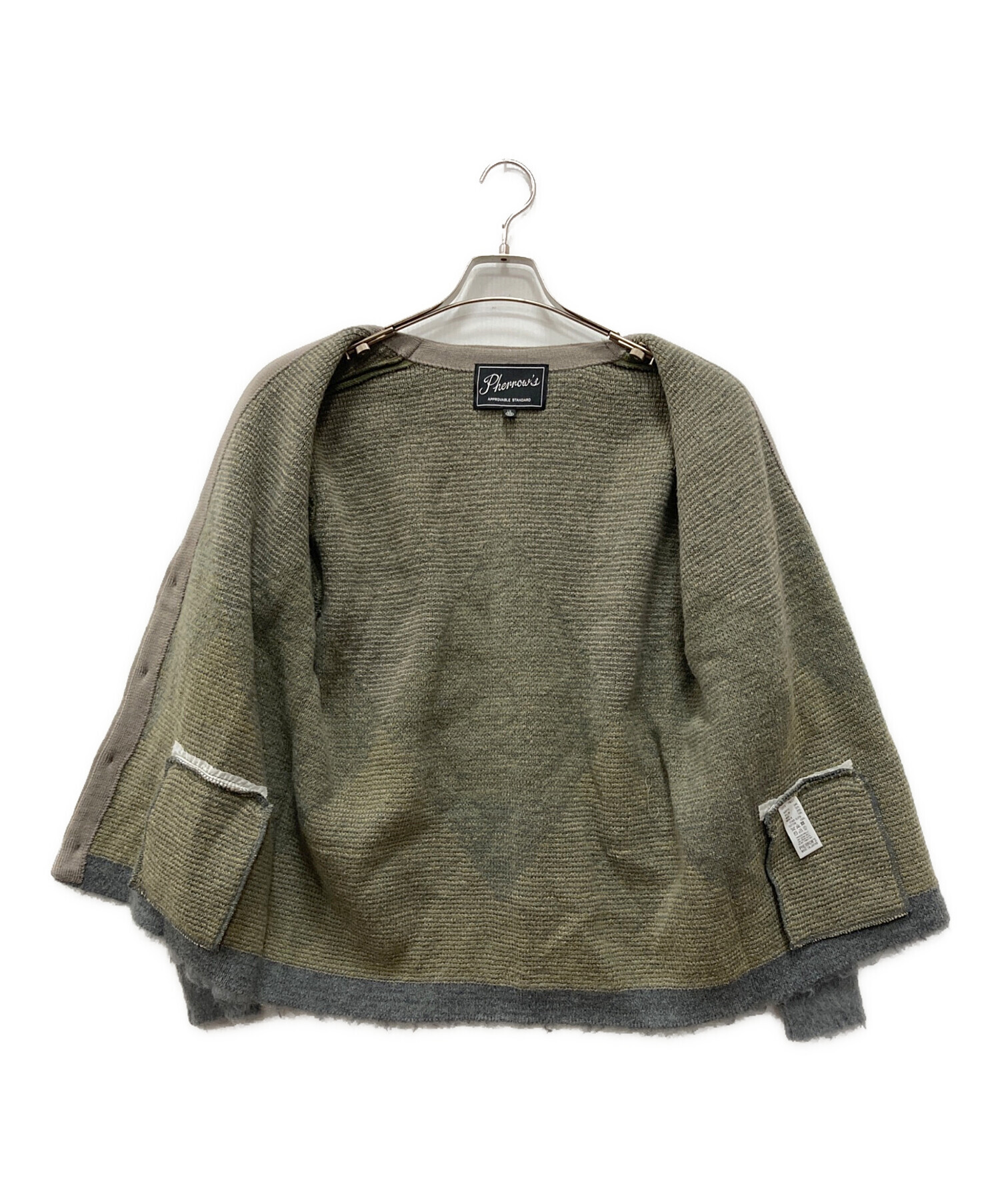 中古・古着通販】Pherrow's (フェローズ) モヘア混カーディガン