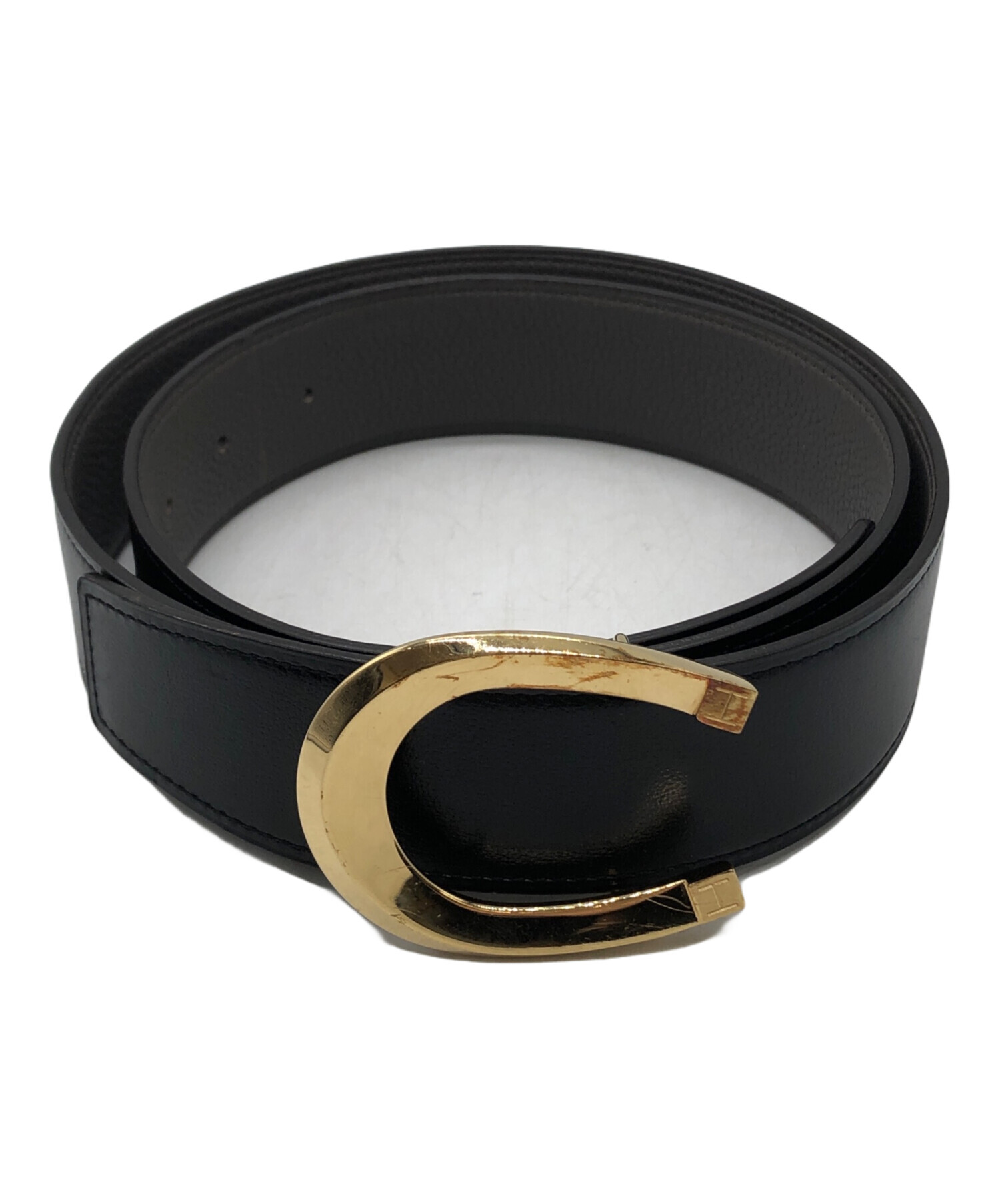 中古・古着通販】HERMES (エルメス) リバーシブルホースシューバックル