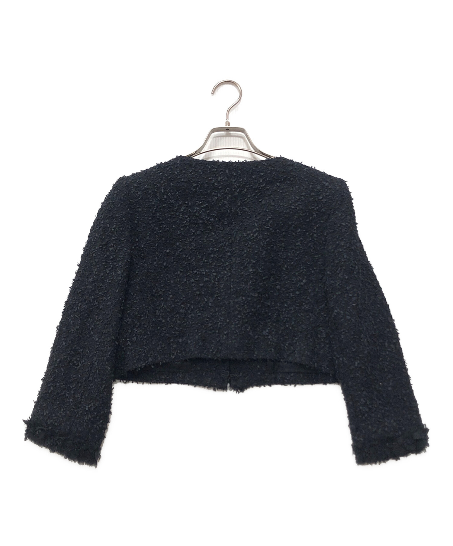 中古・古着通販】FOXEY (フォクシー) ノーカラーツイードジャケット