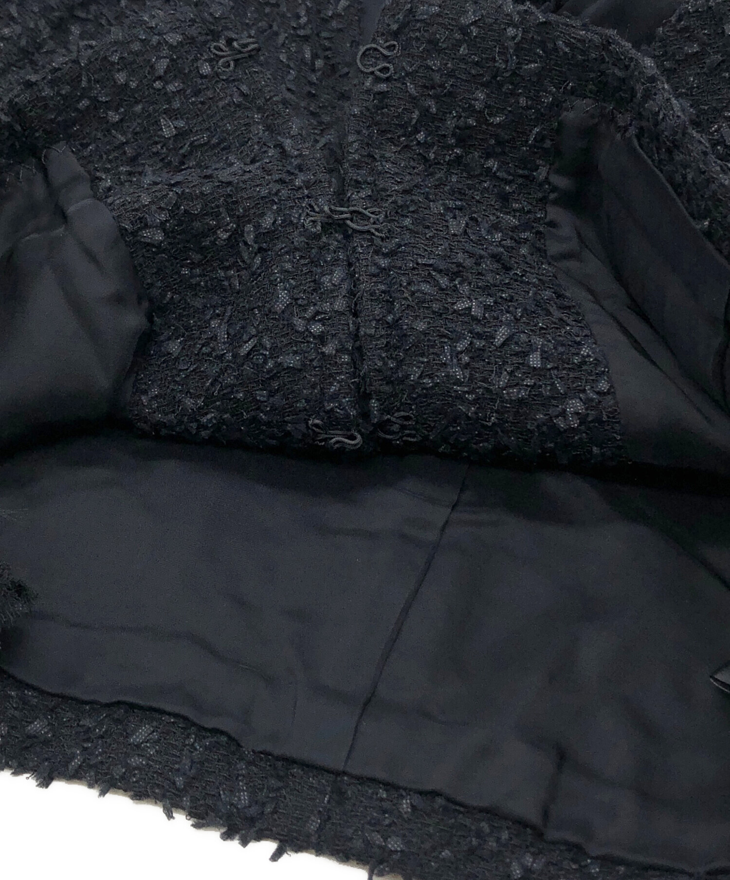 中古・古着通販】FOXEY (フォクシー) ノーカラーツイードジャケット