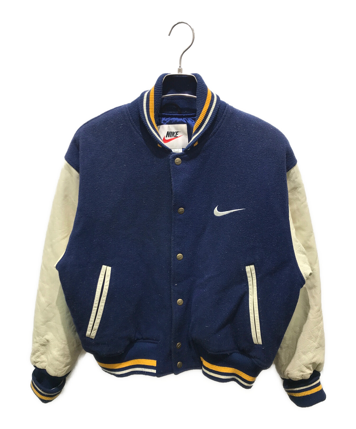 中古・古着通販】NIKE (ナイキ) スタジャン 90s 銀タグ ネイビー