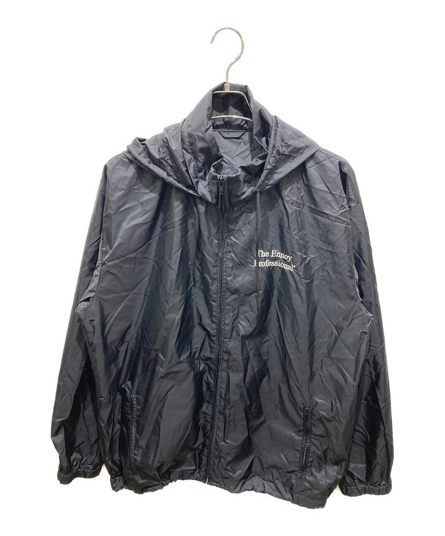 中古・古着通販】ENNOY (エンノイ) PACKABLE NYLON JACKET ブラック