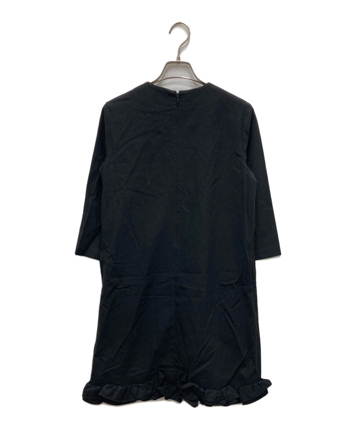 中古・古着通販】YOKO CHAN (ヨーコチャン) 裾フリル7分袖ワンピース