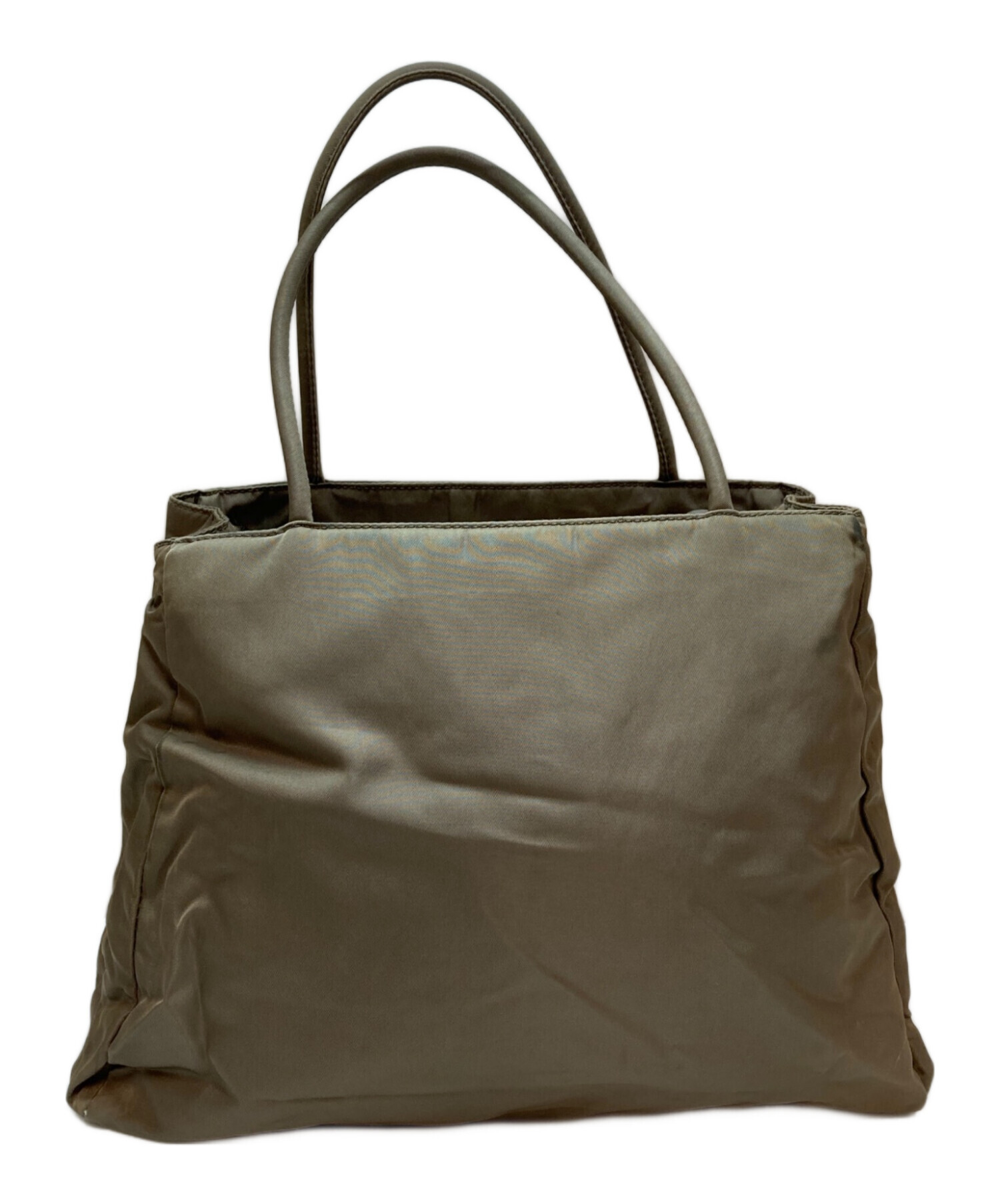 中古・古着通販】PRADA (プラダ) ナイロンハンドバッグ カーキ